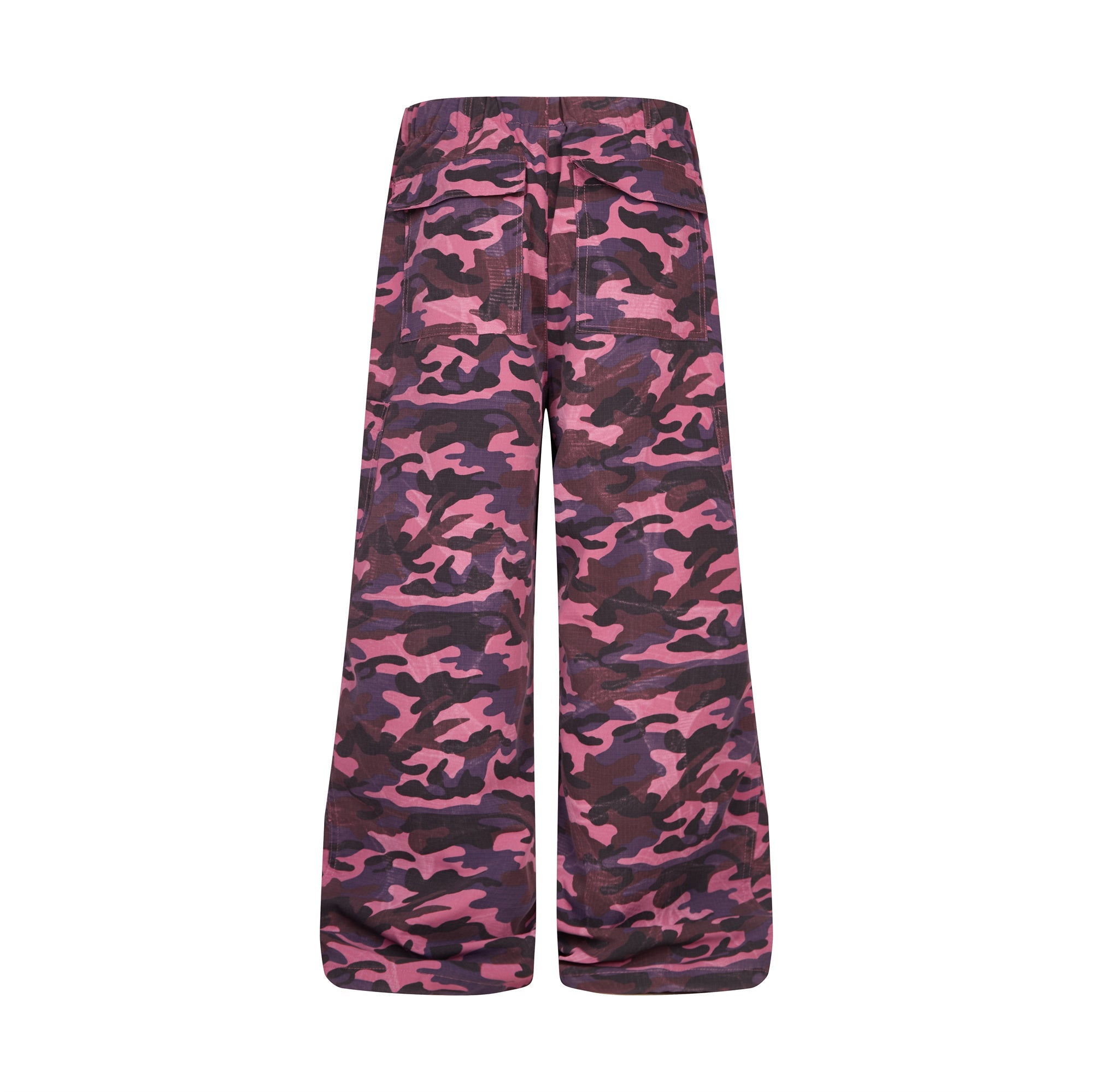 Omirad Purple Camo Wide-Leg Cargo Pants | SEAKOFF