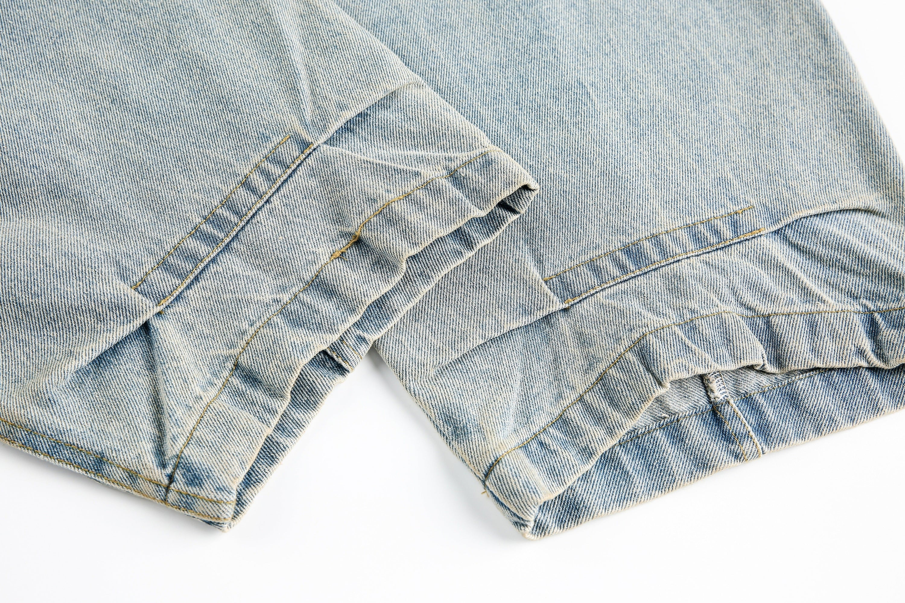 Omirad Washed Barrel Leg Denim Pants | Vintage Streetwear Jeans