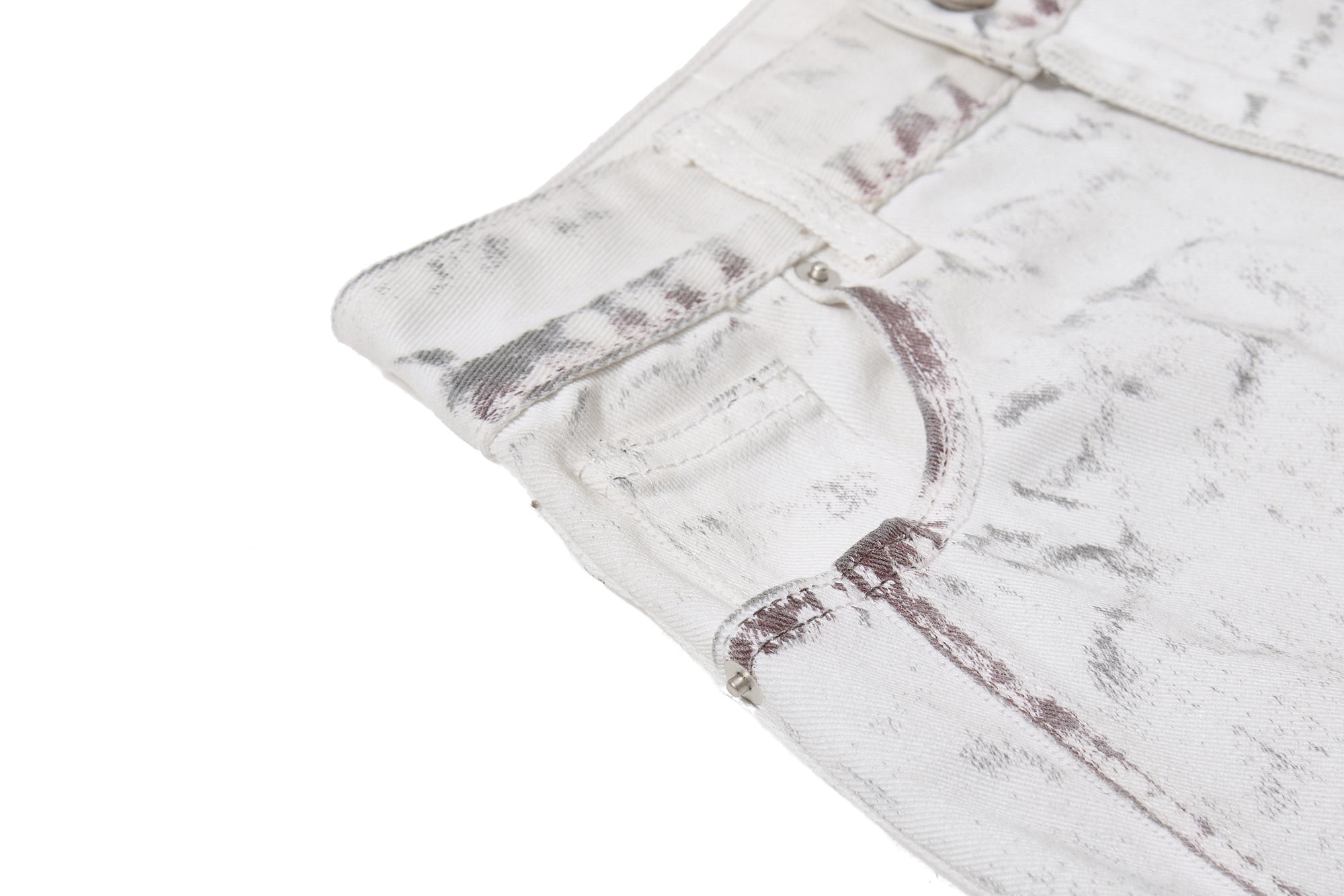 Omirad Washed Wide-Leg Panel Denim Pants | 100% Cotton