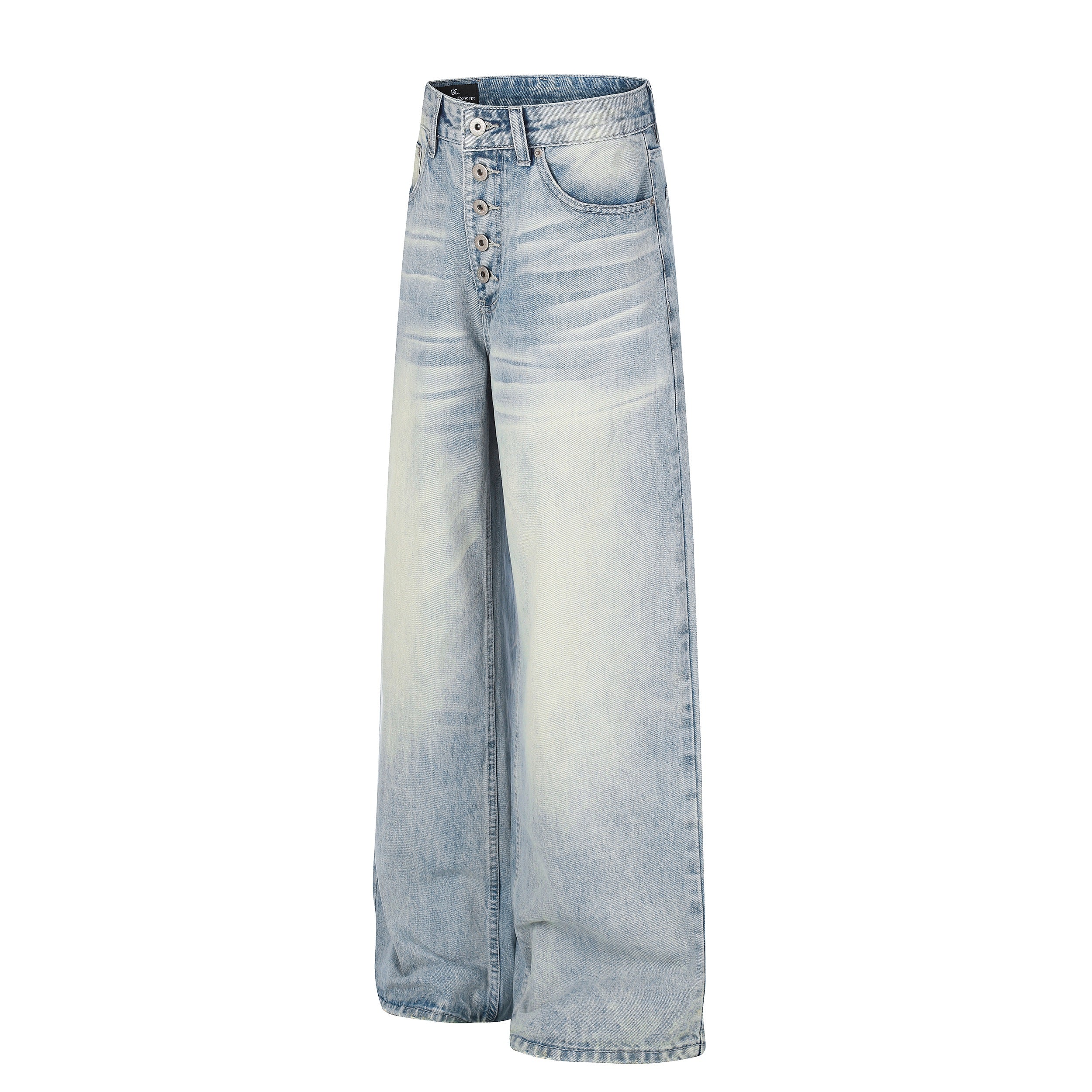 Omirad Vintage Washed Wide-Leg Baggy Jeans | Y2K Streetwear