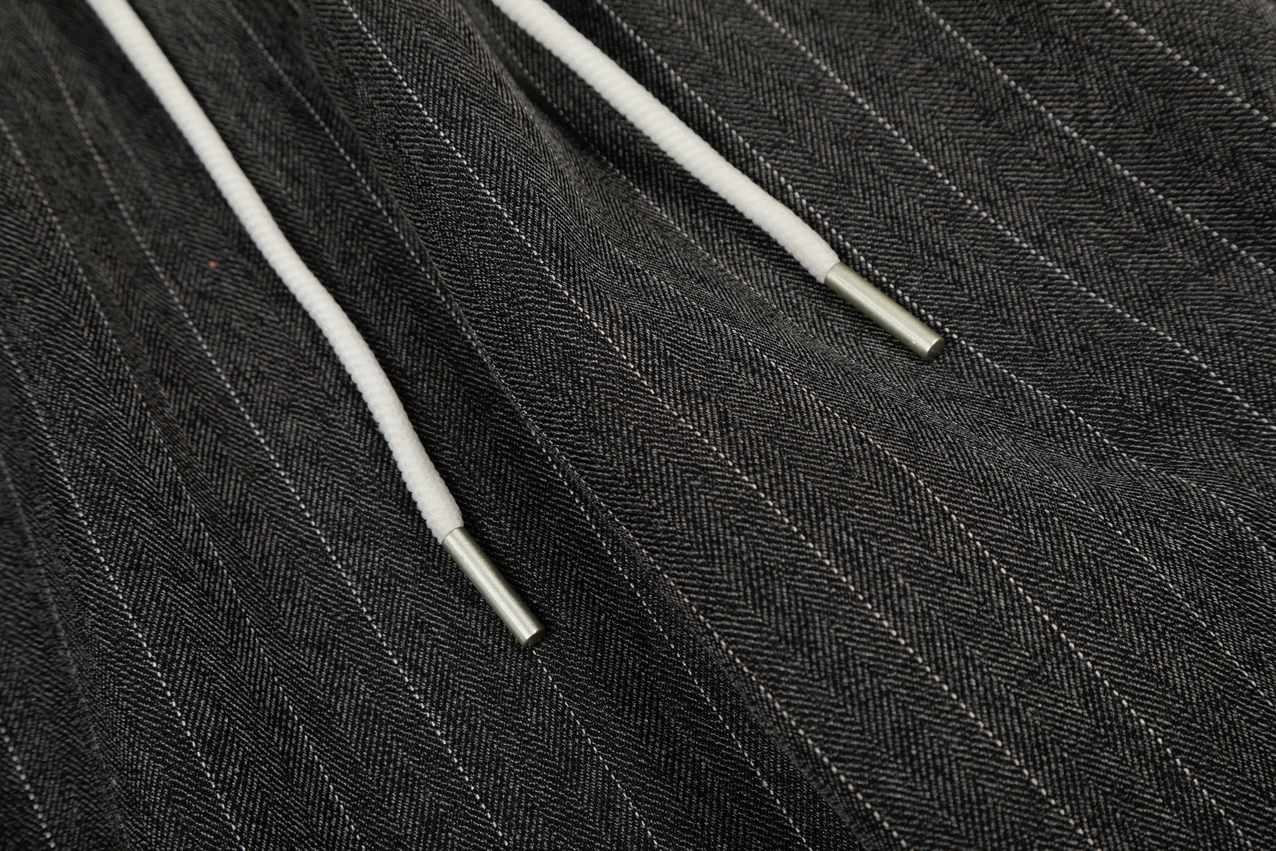 Omirad Pinstripe Wide-Leg Track Pants | Relaxed Fit