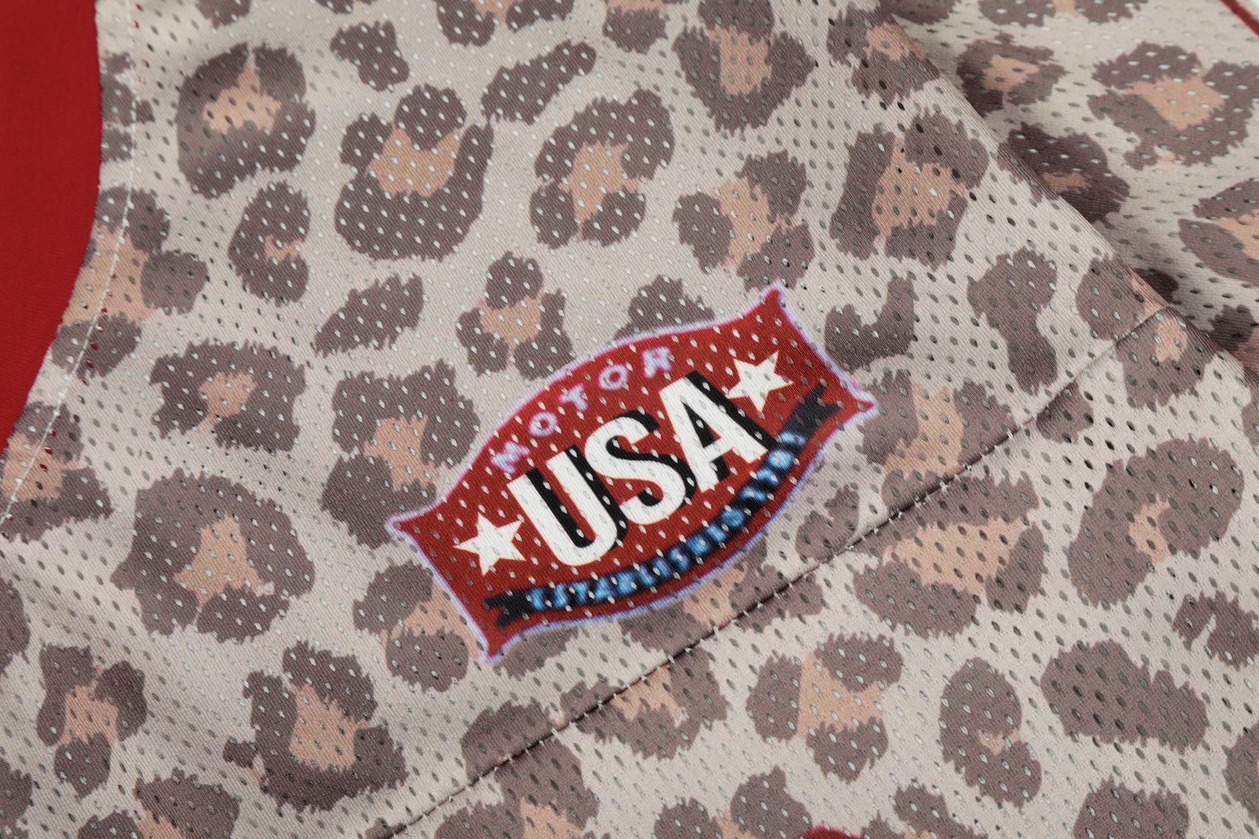 Omirad Leopard Varsity Mesh Jersey | Number Print Sportswear