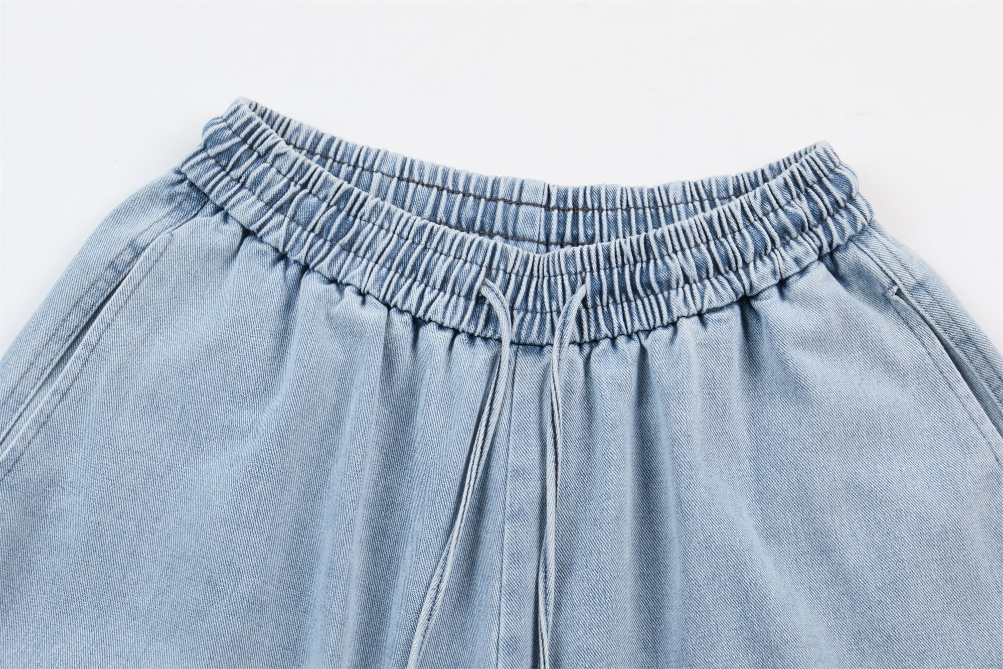 Sculpted Denim Balloon Pants | Oversized Wide-Leg Jeans