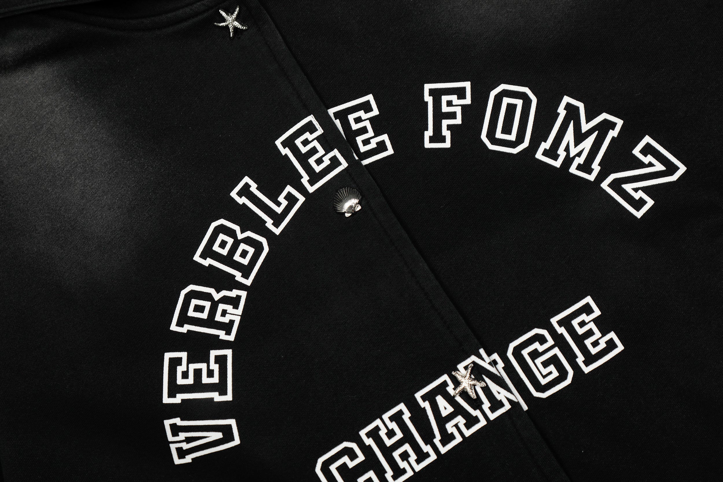 Verblee Fomz Change Spray-Fade Snap Button Hoodie Jacket
