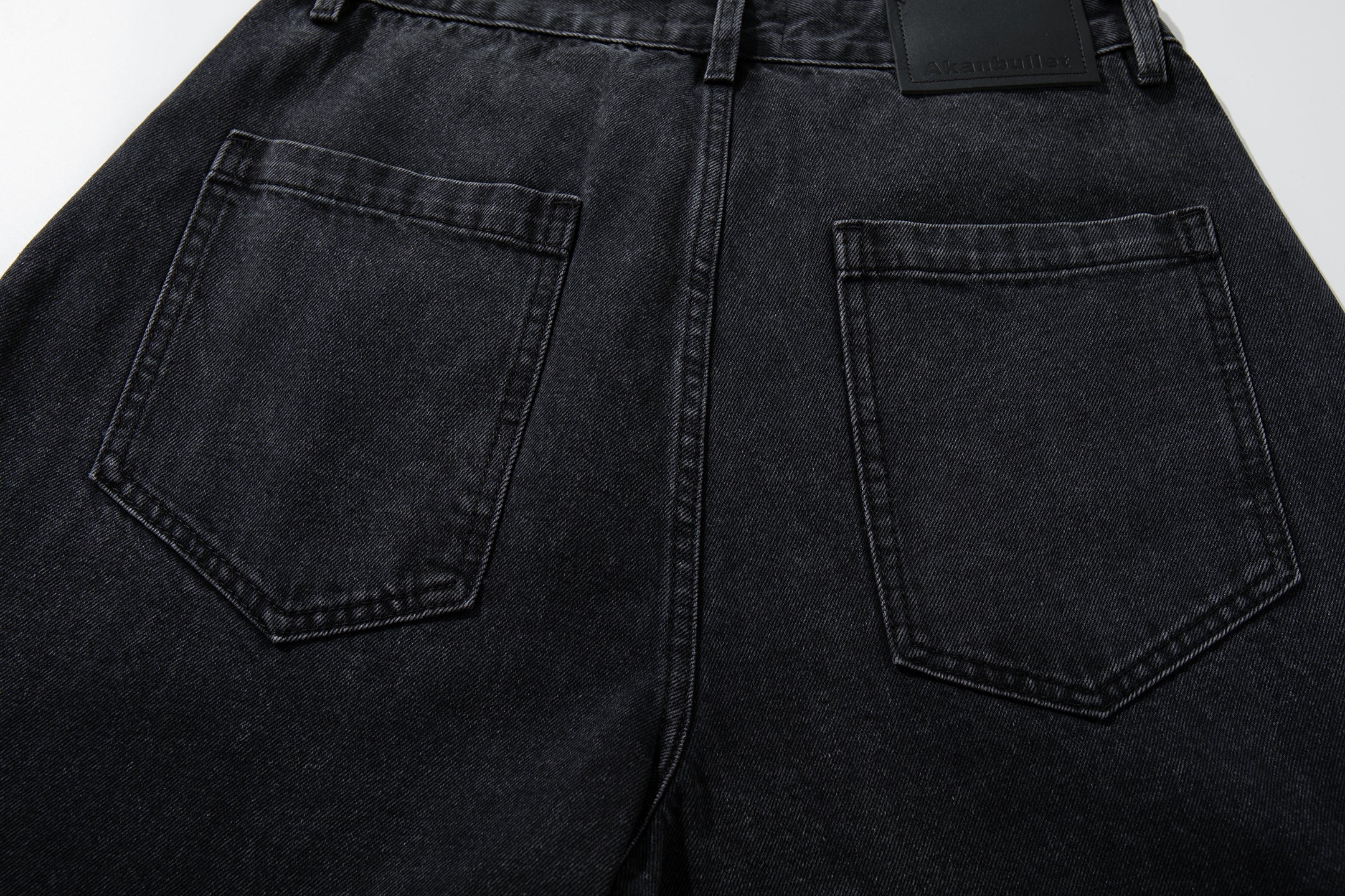 Omirad Paneled Wide-Leg Cargo Denim | Washed Charcoal