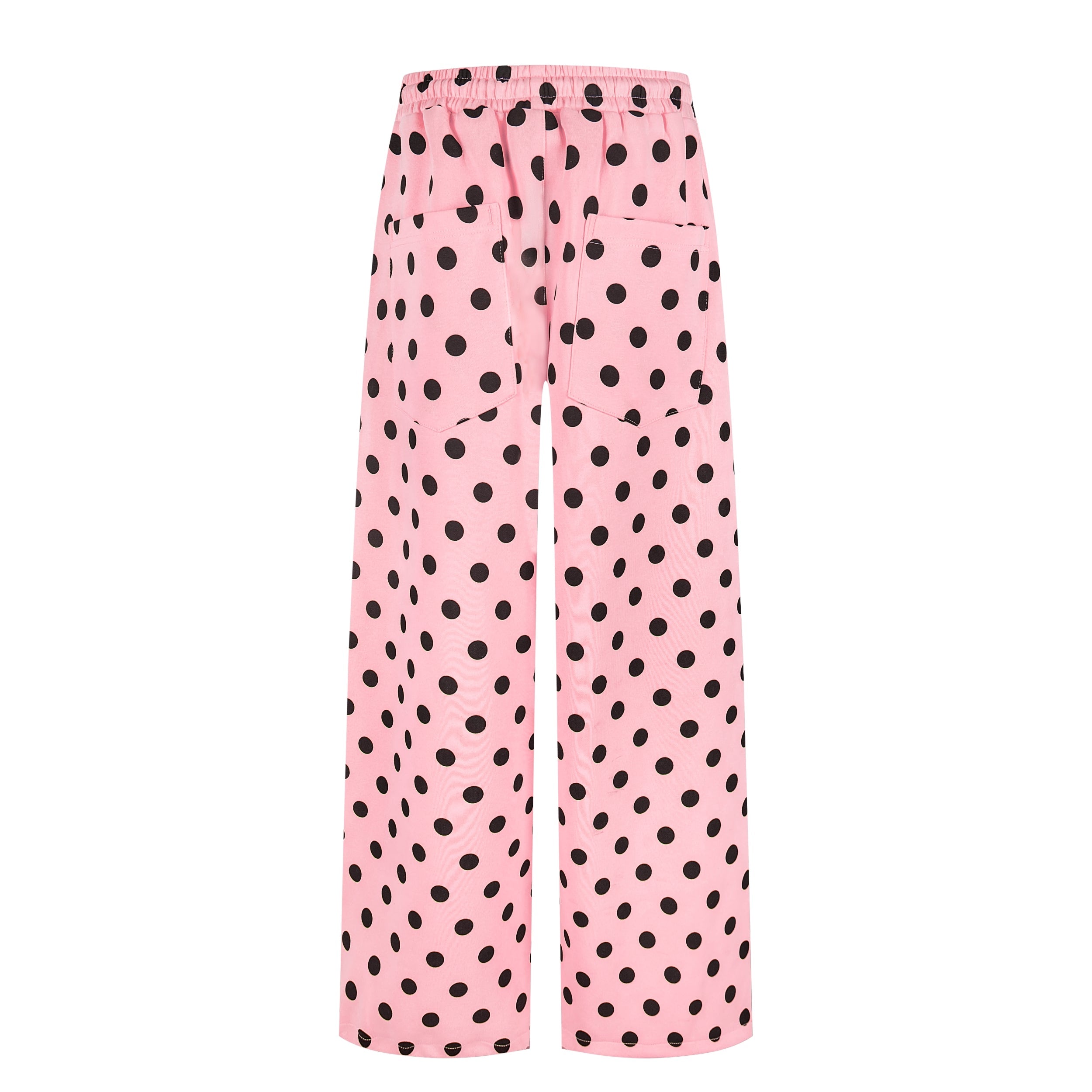 Battle Kid Polka Dot Wide-Leg Cargo Pants with Charms