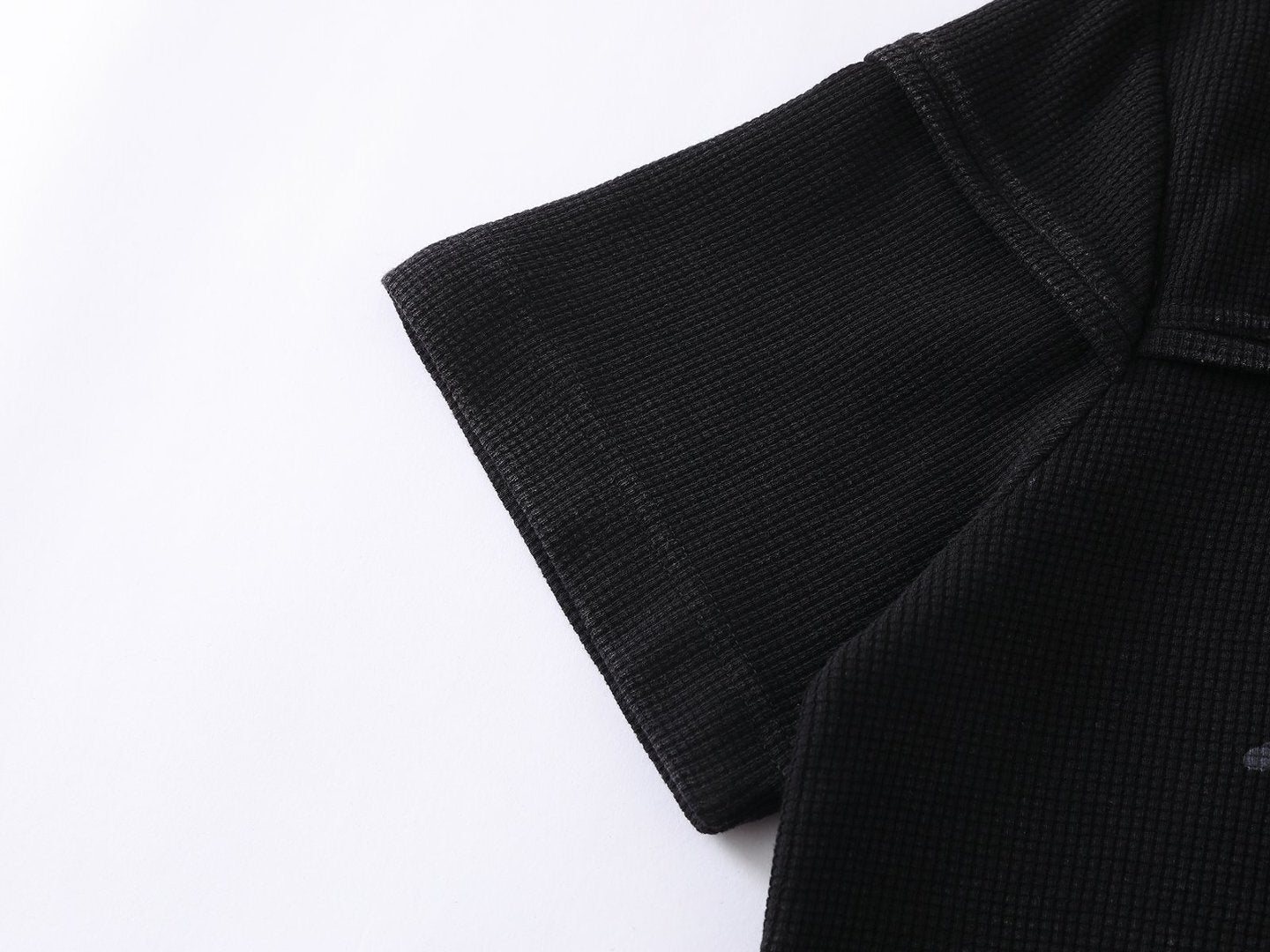 Omirad Script Logo Waffle Knit T-Shirt | Streetwear Tee