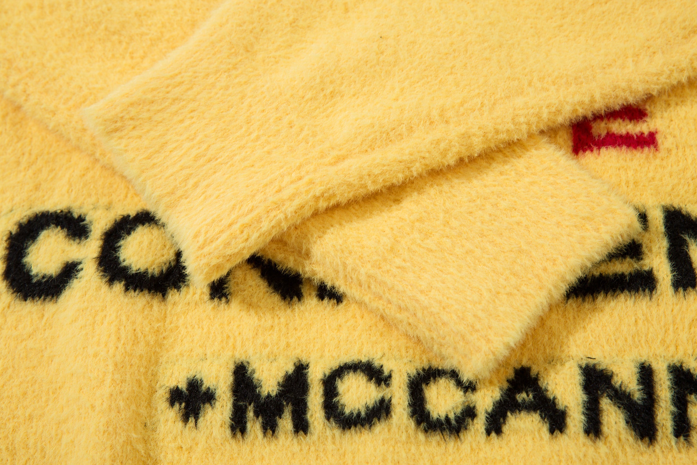 Men's Bold Slogan Fuzzy Knit Sweater | Street Style Crewneck