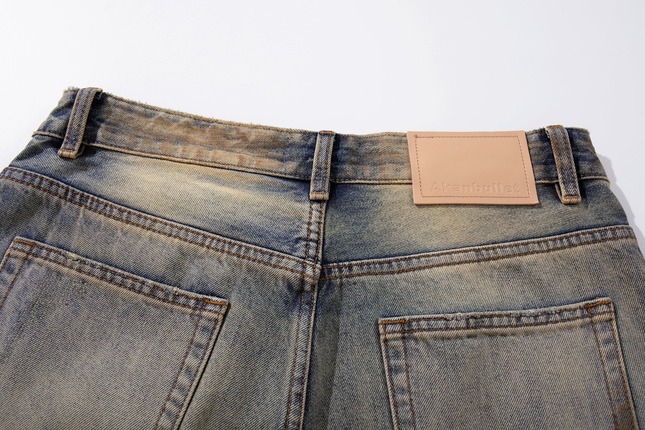 Omirad Destroyed Gradient Wide-Leg Jeans | 100% Cotton
