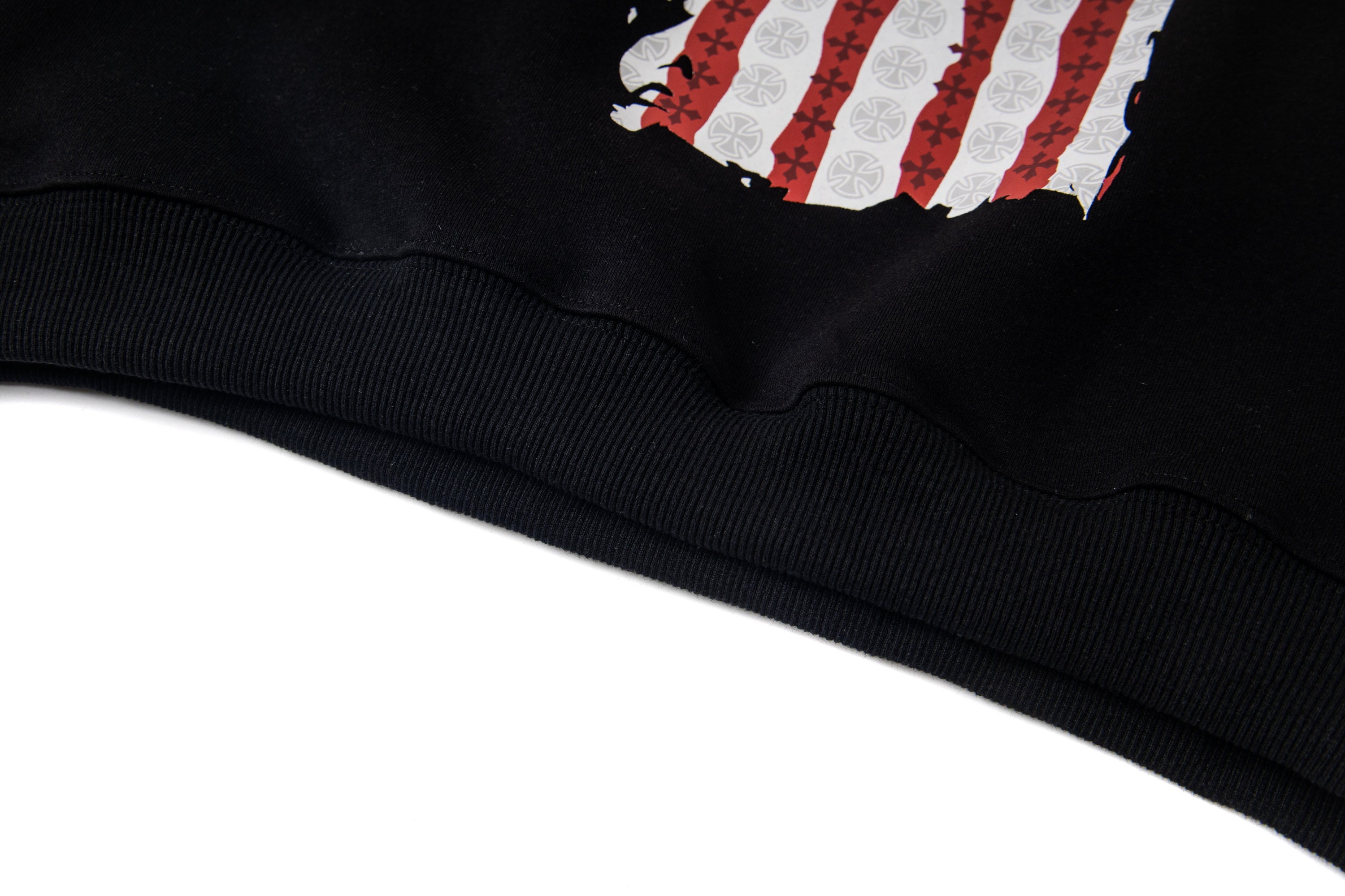Distressed Flag Graphic Pullover Hoodie | Streetwear