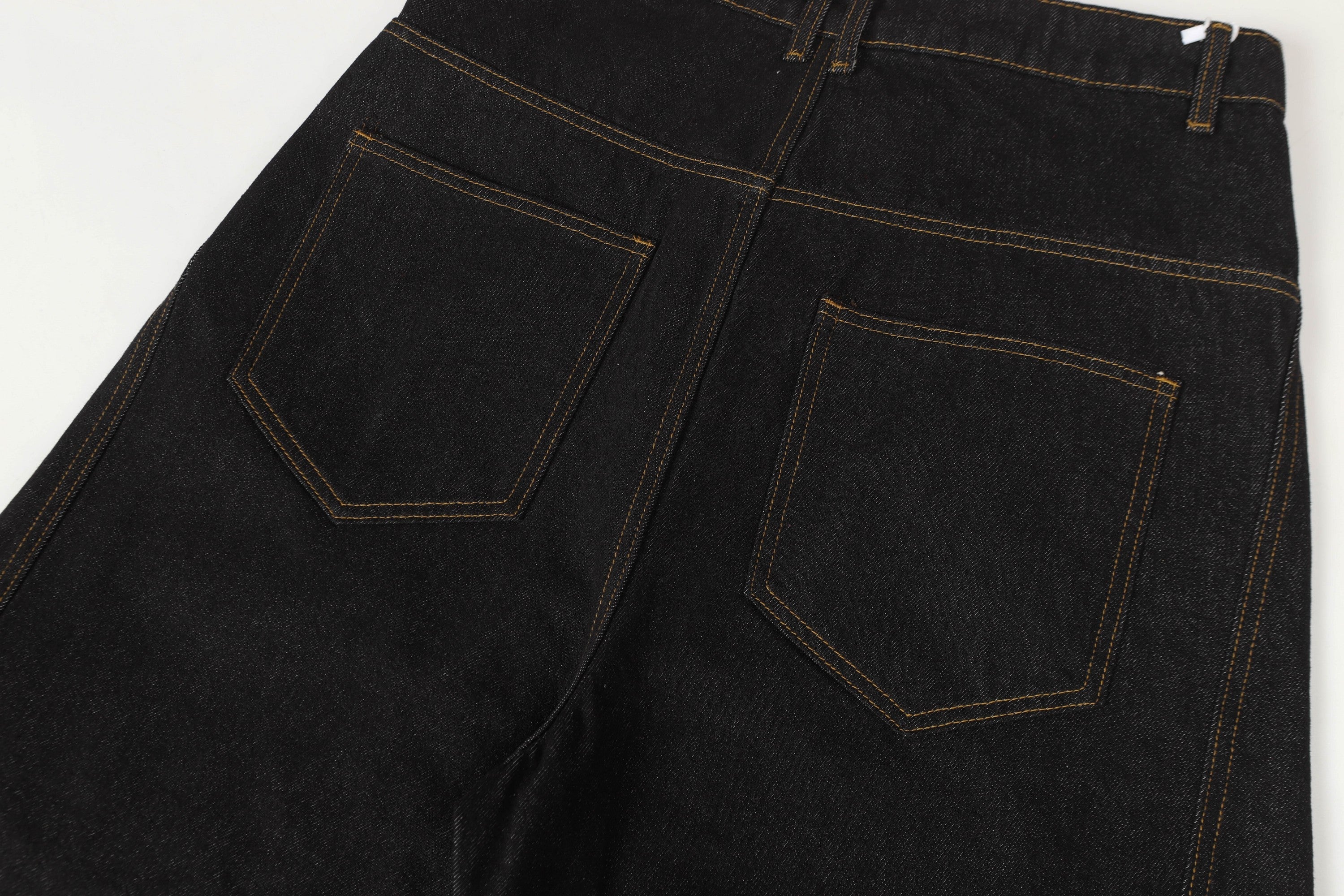 Asymmetric Button Wide-Leg Balloon Denim Pants | SEAKOFF