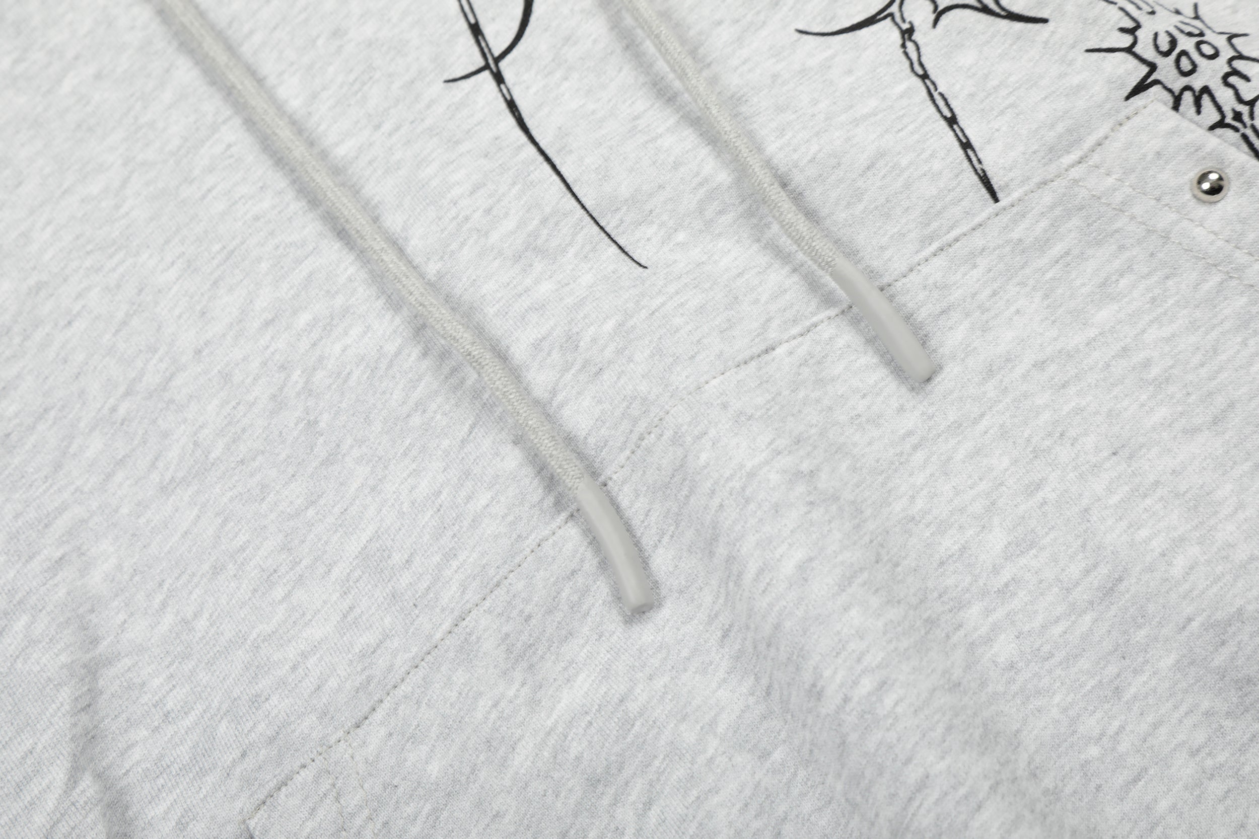 Gothic Cross Graphic Oversized Hoodie | Streetwear Pullover