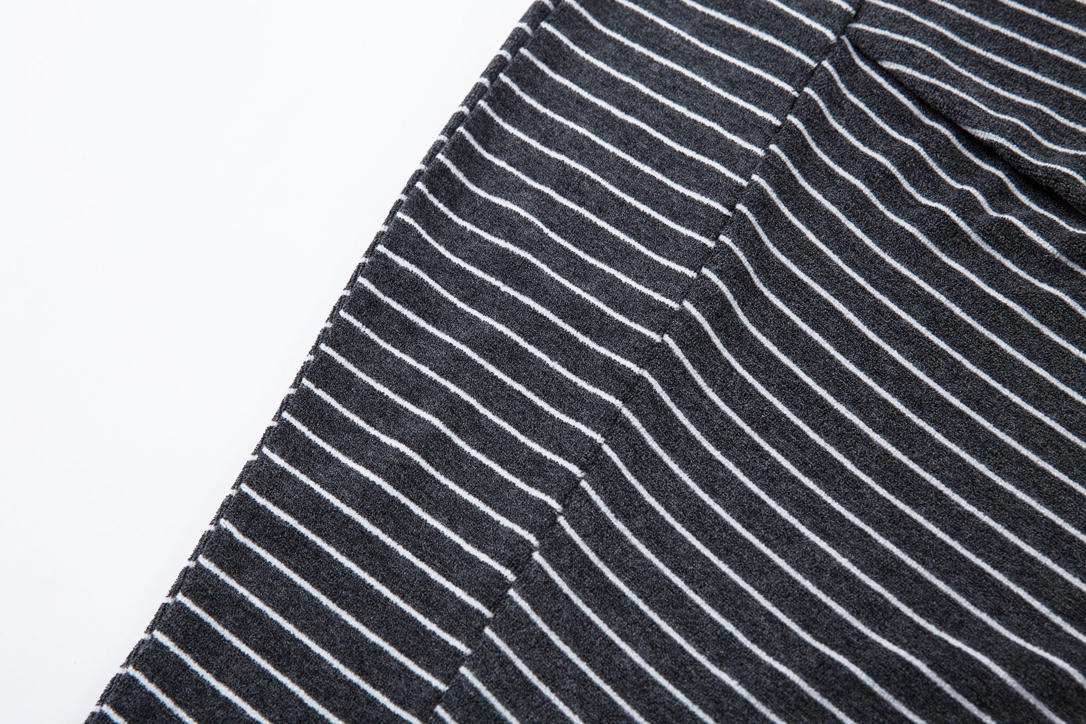 Striped Knit Barrel-Leg Lounge Pants with Drawstring Hem