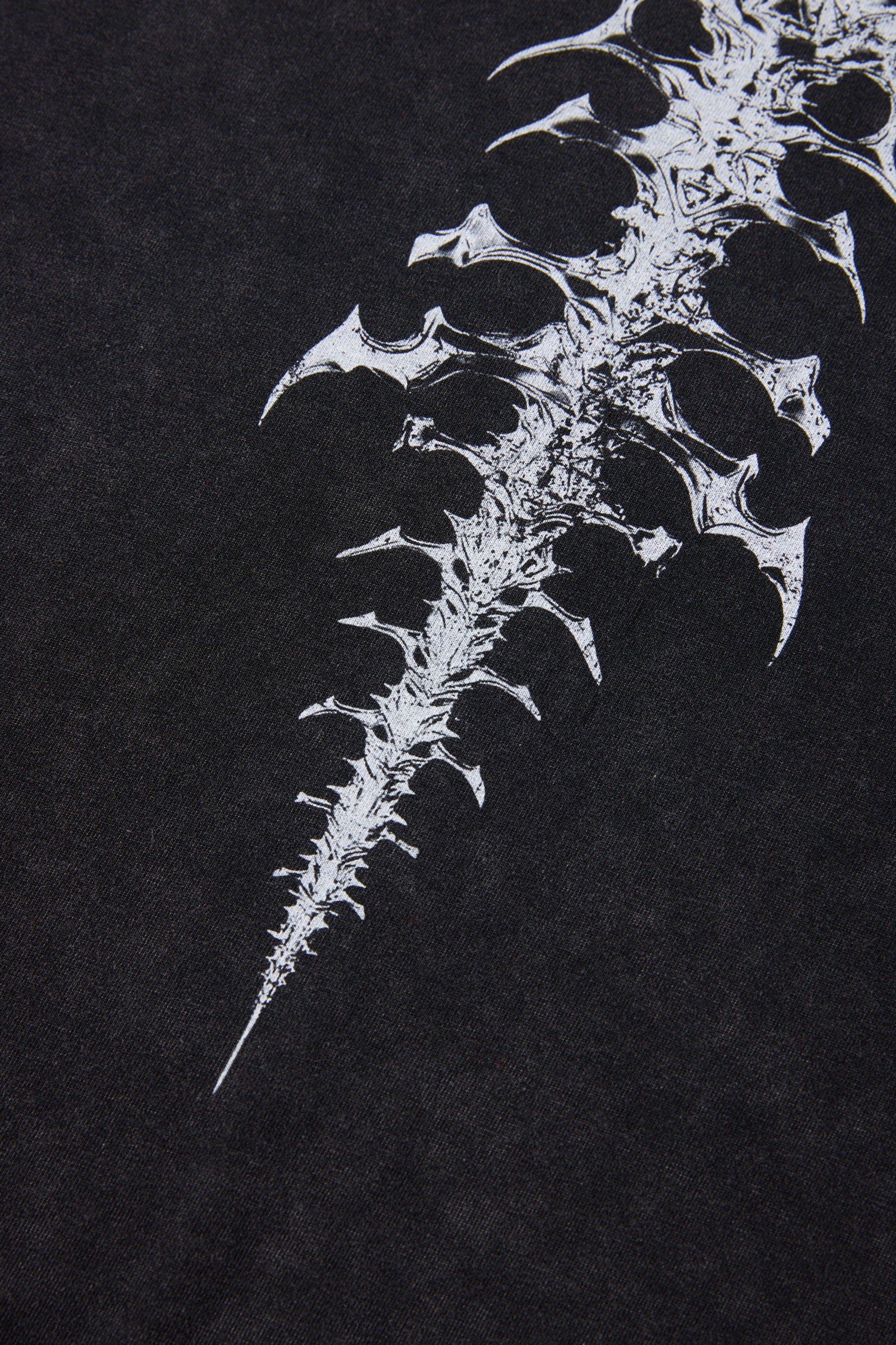 Omirad Spine Graphic Washed T-Shirt | Dark Streetwear