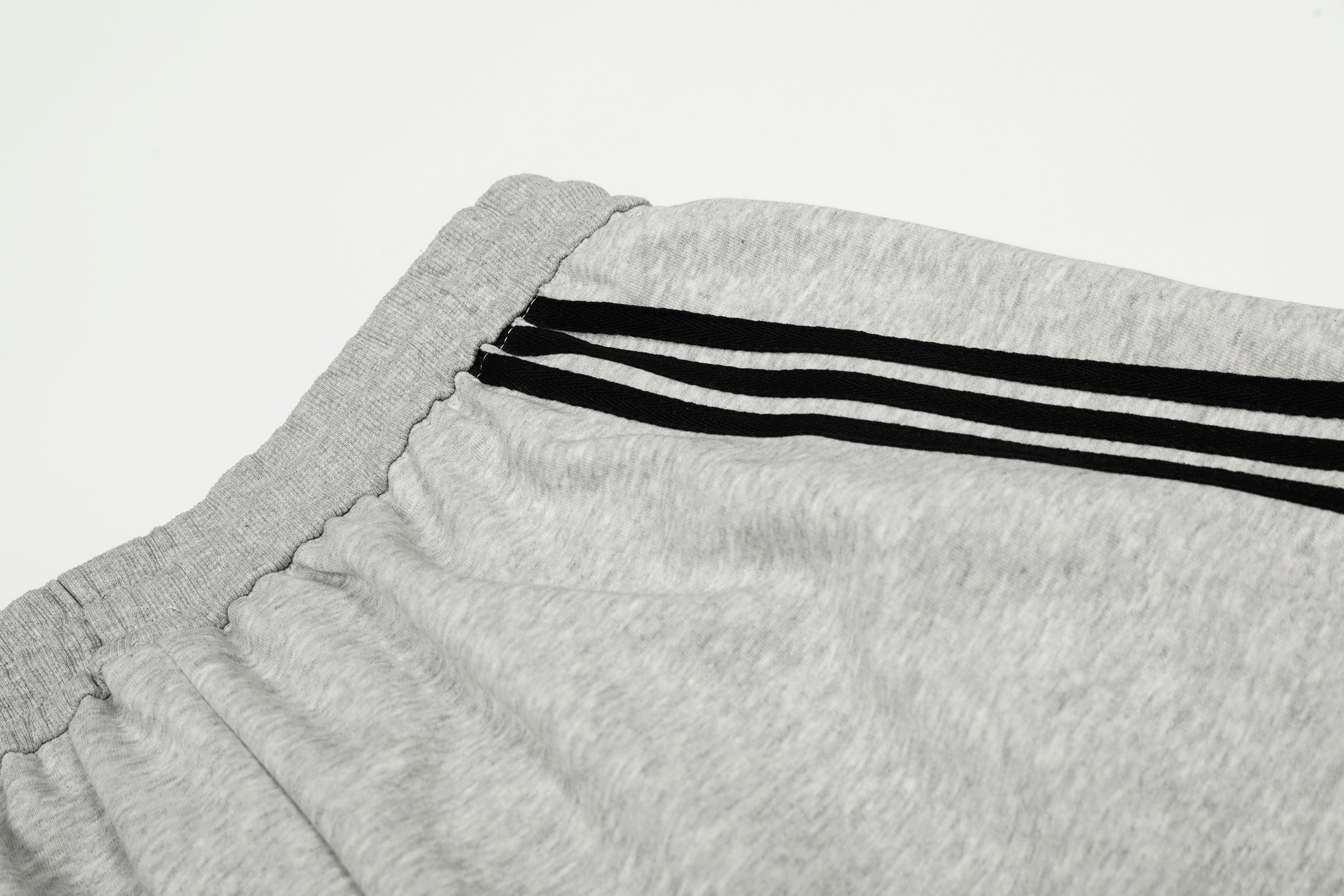 Curved Stripe Wide-Leg Sweatpants | Streetwear Track Pants
