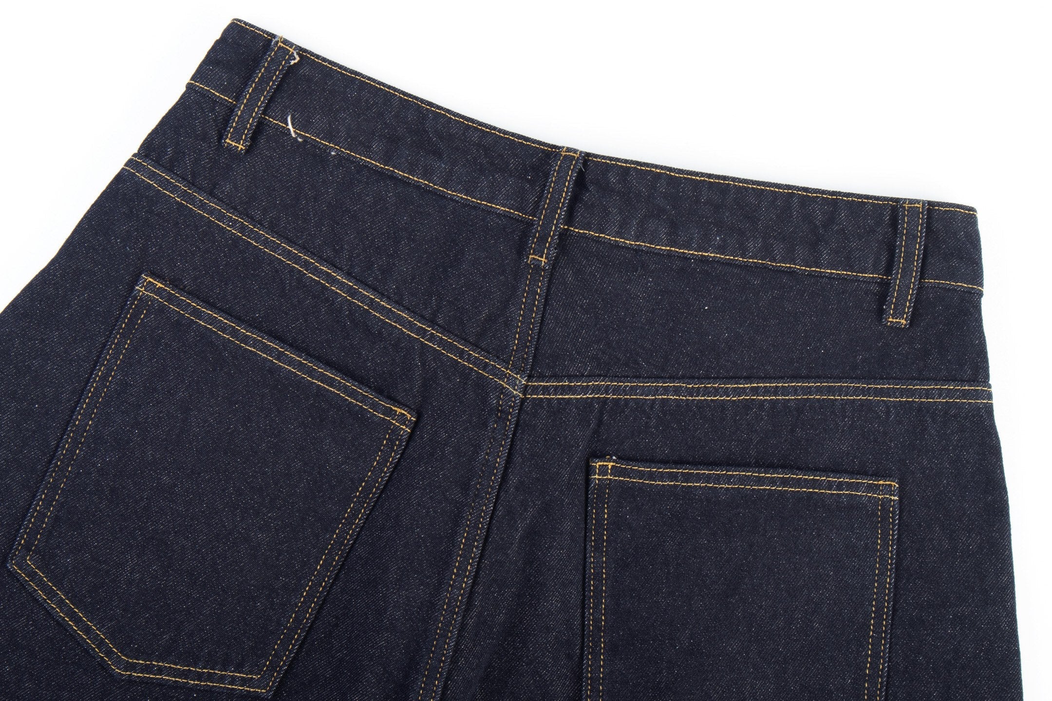 Distressed Flame Stitch Baggy Jeans | Dark Streetwear Denim