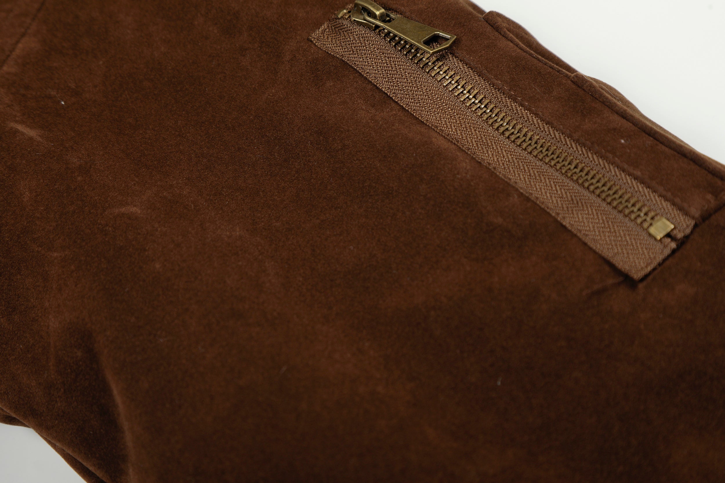 Omirad Faux Suede Fur-Lined Hooded Bomber Jacket