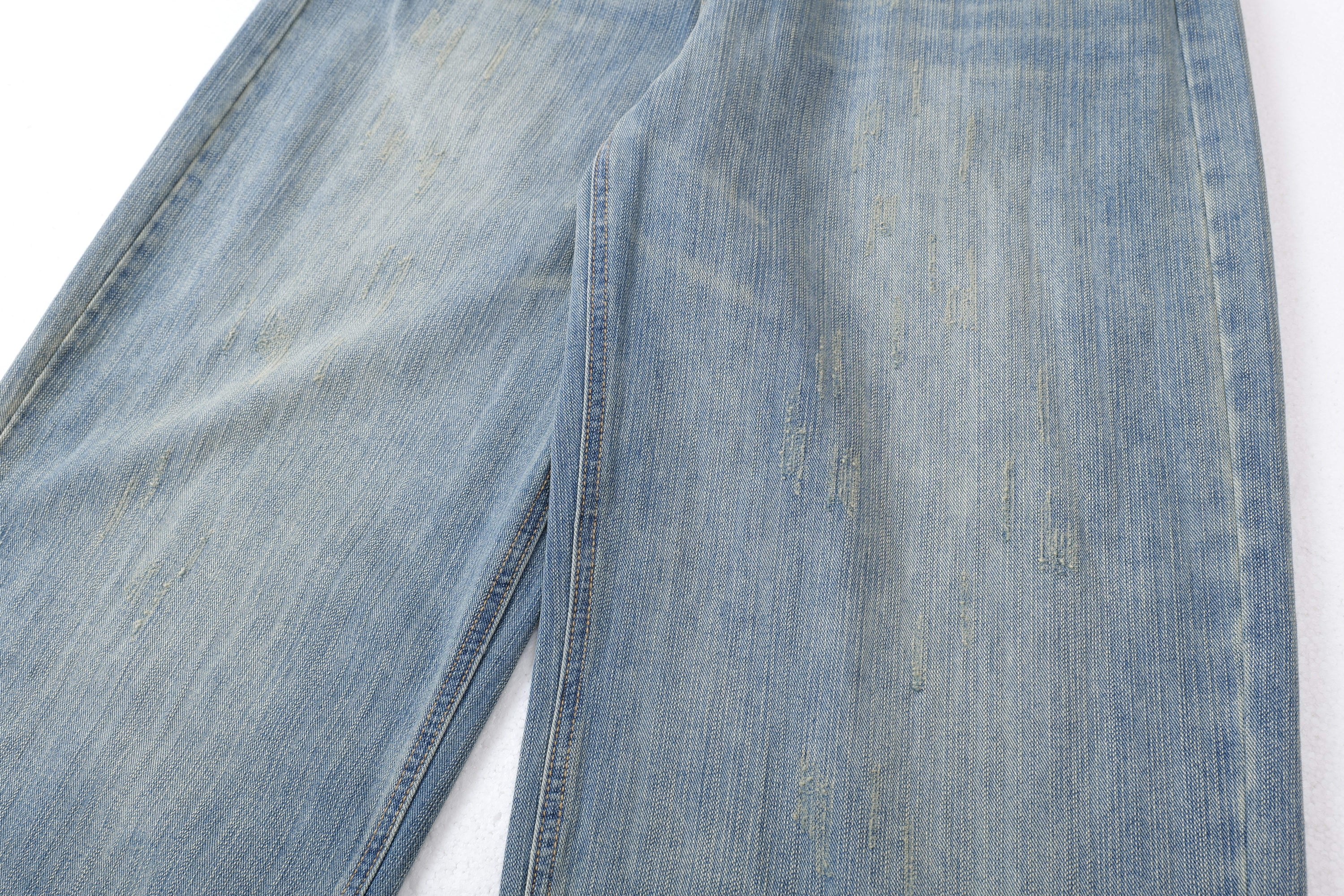 Omirad Vintage Washed Balloon Wide-Leg Jeans | Retro Denim