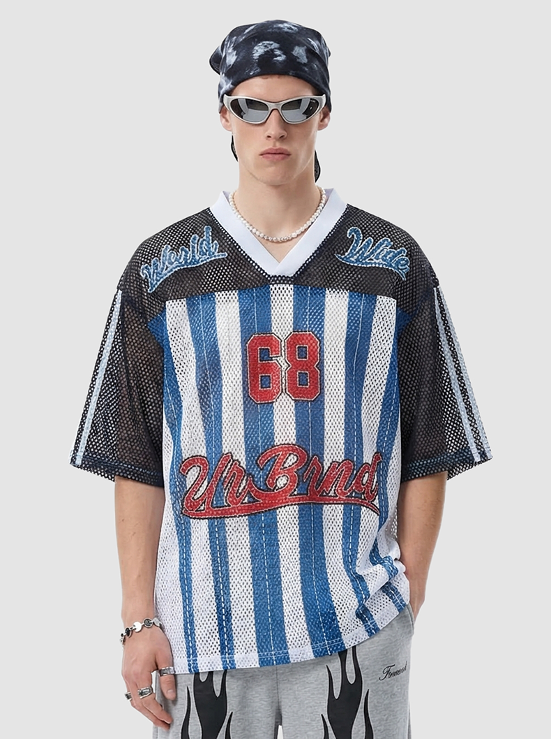 Omirad Athletics 68 Mesh Jersey T-Shirt | Varsity Streetwear