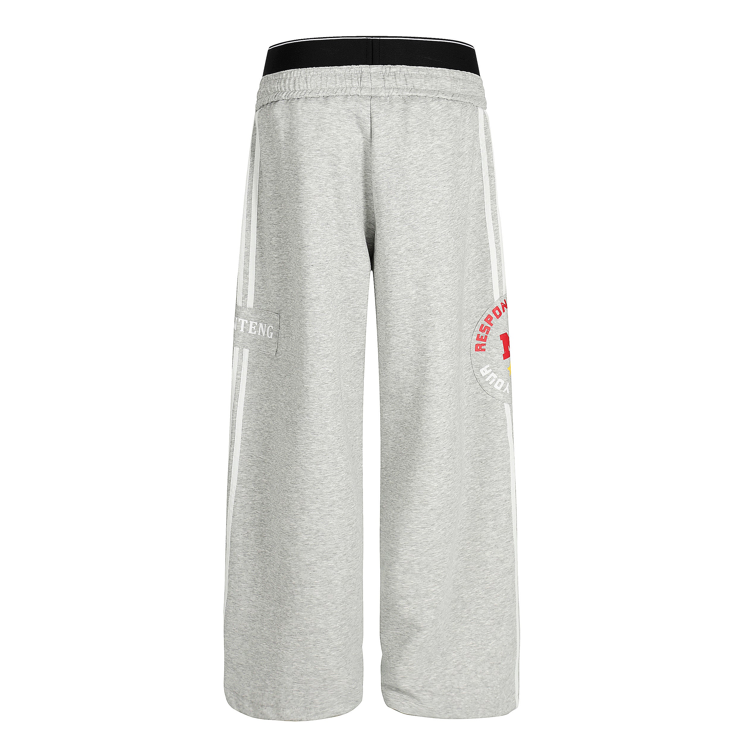 Varsity Stripe Wide-Leg Track Pants | Streetwear Sweatpants