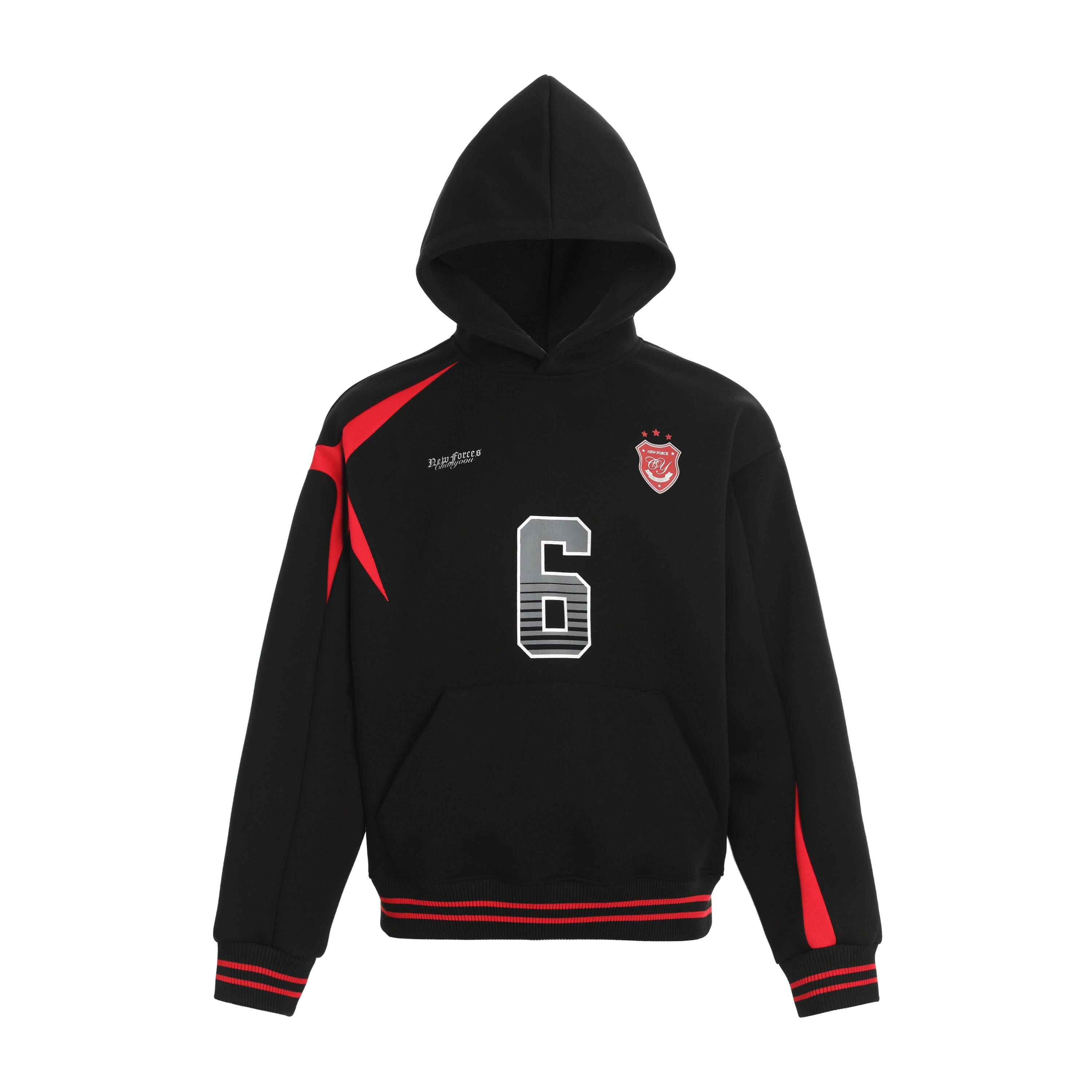 Sport-Stripe Varsity Graphic Fleece Hoodie | Number 6
