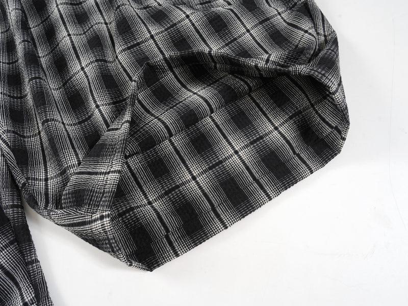Omirad Plaid Wide-Leg Track Pants | Vintage Streetwear