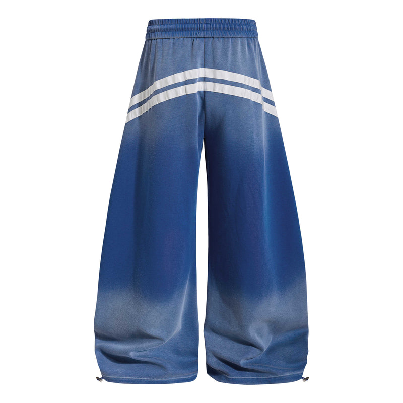 Gradient Track Balloon Pants | Y2K Oversized Streetwear