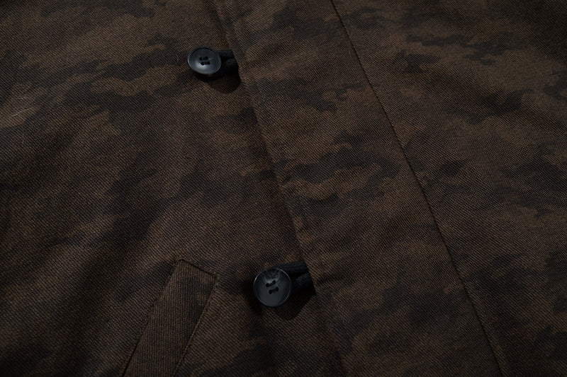 Omirad Camo Faux Fur Hood Bomber Jacket | Heavyweight Cotton