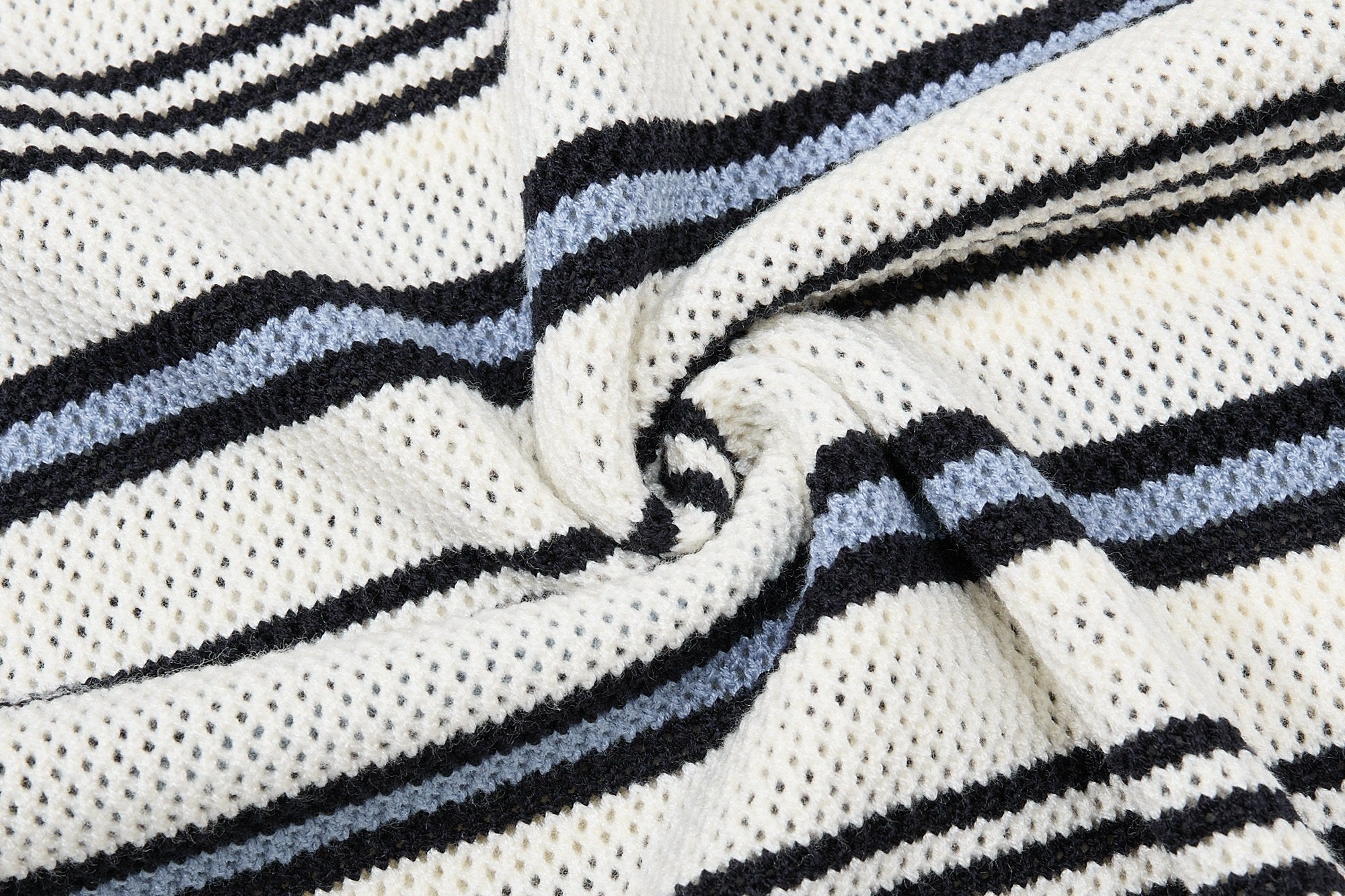 Omirad Retro Stripe Knit Polo | Vintage Collegiate Cotton Polo