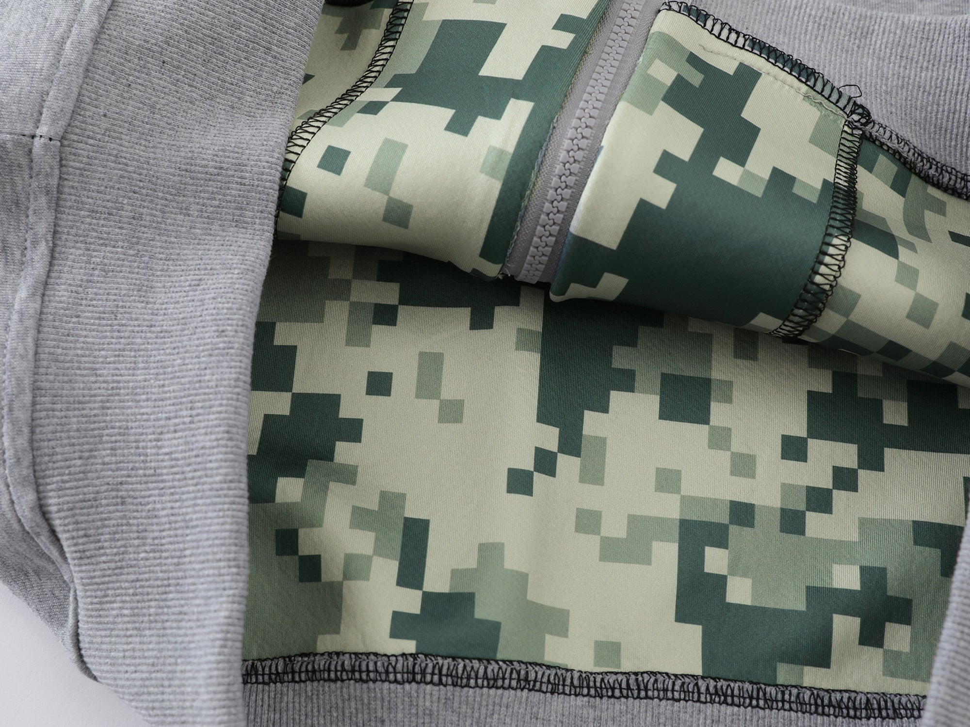 Omirad Camo Varsity Zip-Up Hoodie | Military Street Style