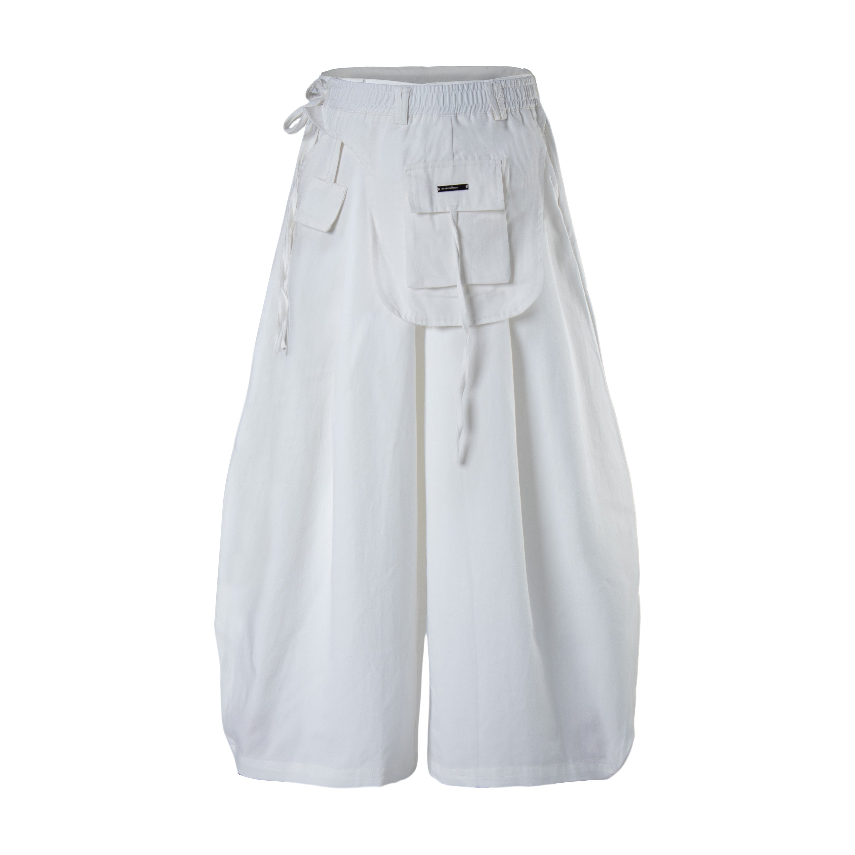 Minimalist Balloon Cargo Pants | Wide-Leg Utility Fit