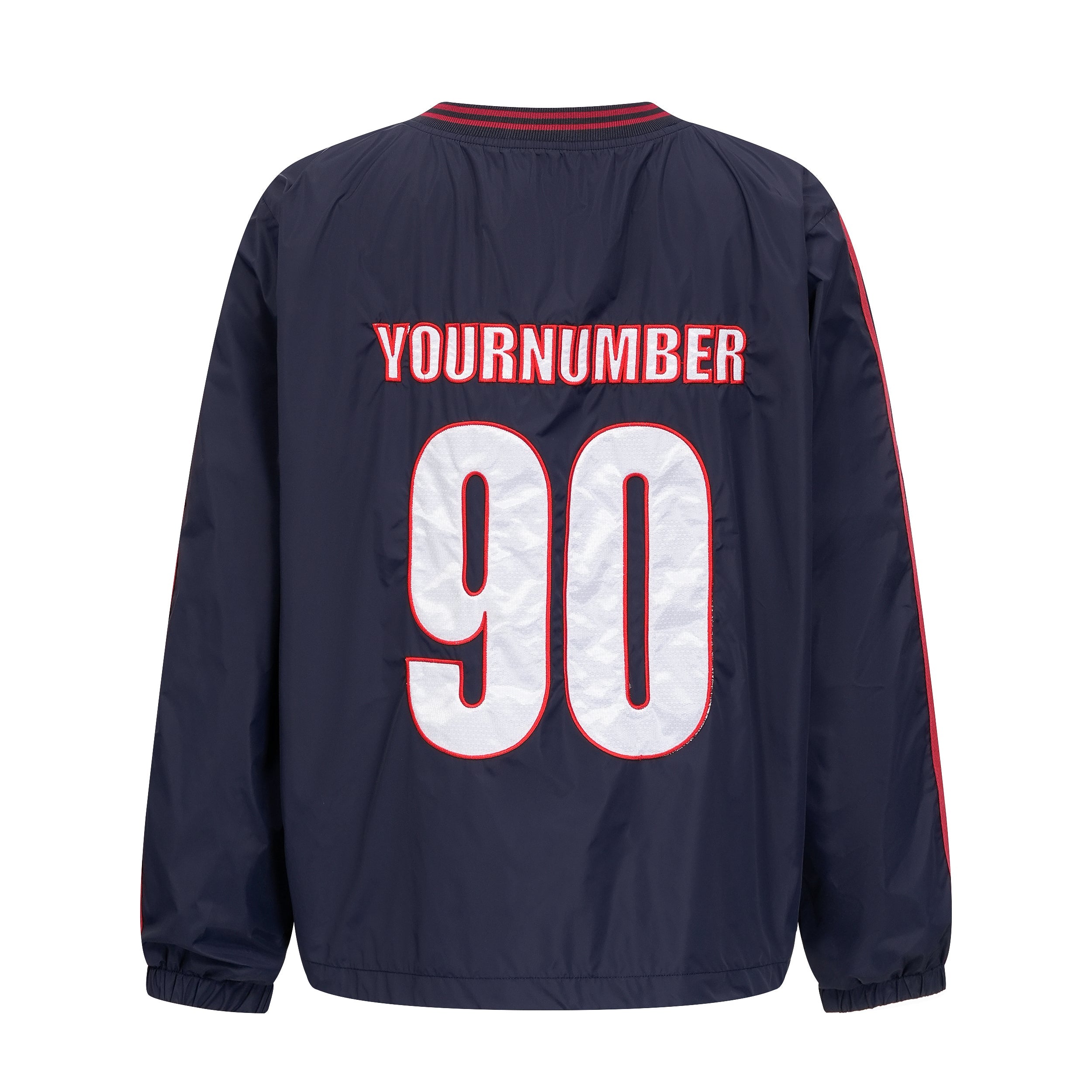 Retro Athletic Nylon Pullover | Varsity 90 Streetwear Top