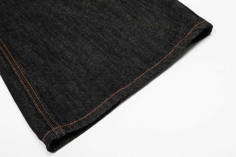 Omirad Wide-Leg Balloon Denim Jeans | Raw Black