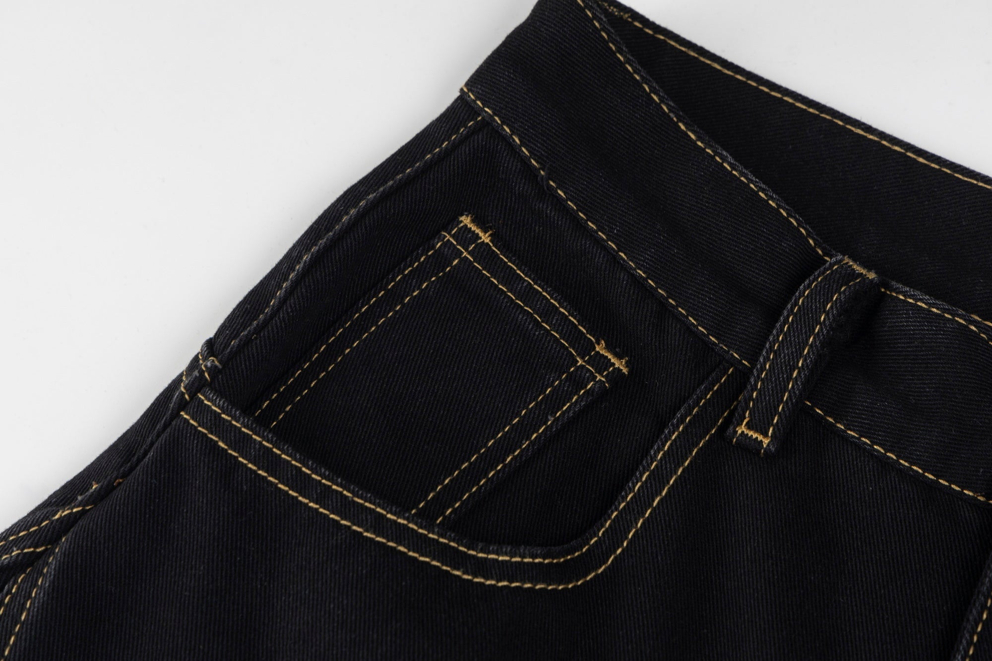 Gothic Cross Wide-Leg Jeans | Black Denim with Cross Patches