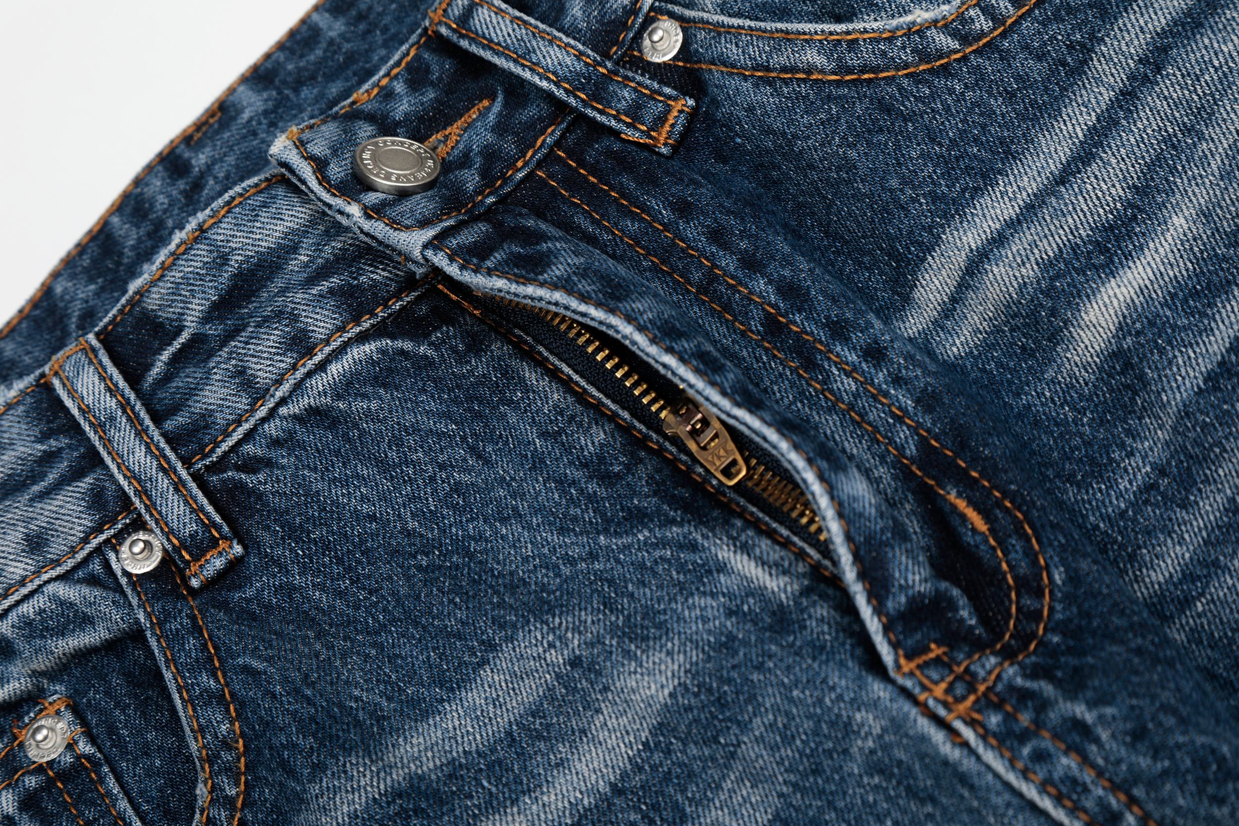 Omirad Vintage Fade Straight-Leg Denim Jeans | 100% Cotton