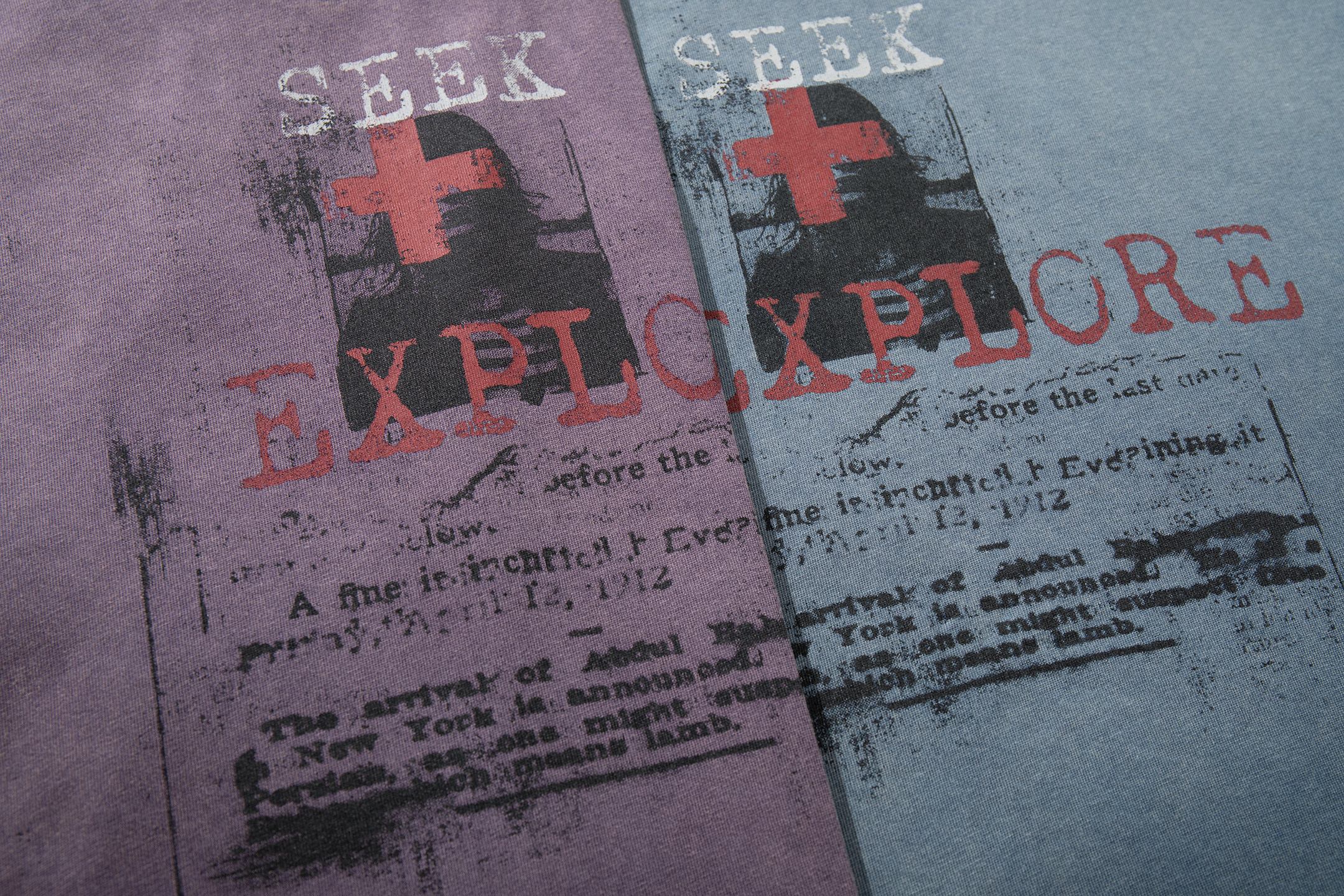 Seek & Explore Vintage Washed Graphic T-Shirt | Streetwear