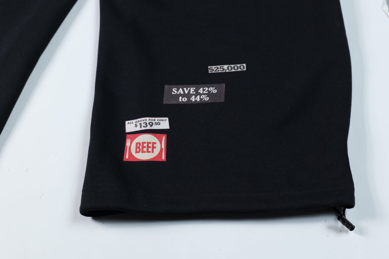 Omirad Patch Graphic Track Pants | Wide-Leg Streetwear