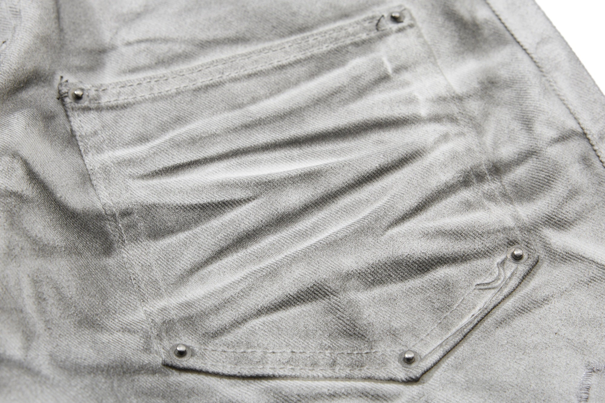 Omirad Washed Utility Flare Jeans | Streetwear Cargo Denim