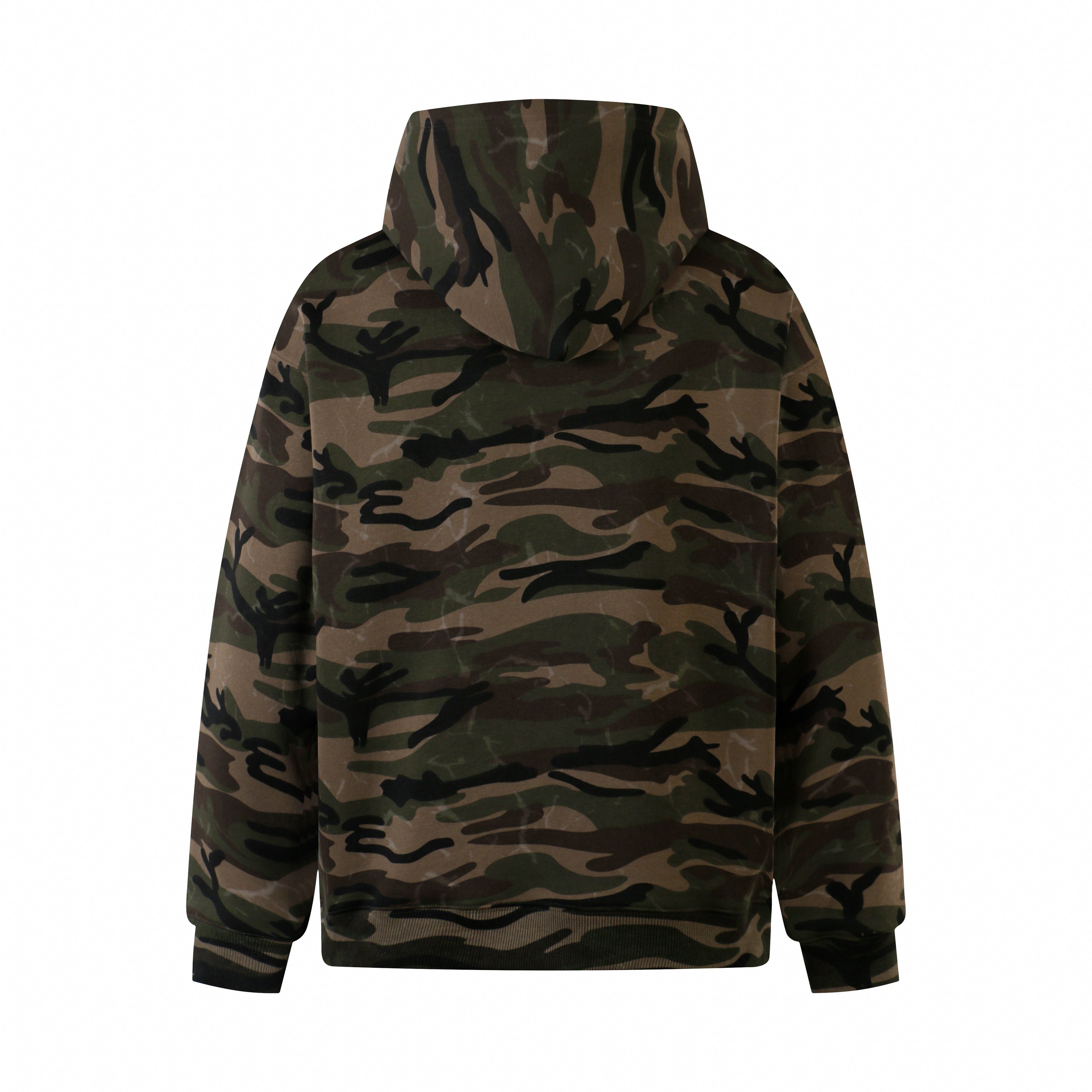 Camo GO! 3D Puff Letter Hoodie | Streetwear Camouflage Sweatshirt