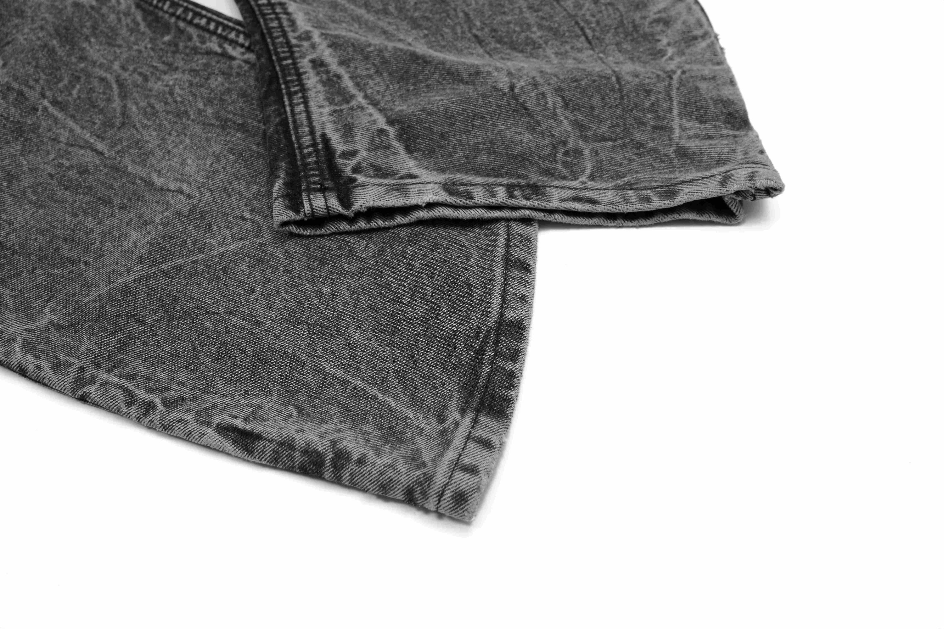 Distressed Studded Stacked Denim Pants | Streetwear Jeans
