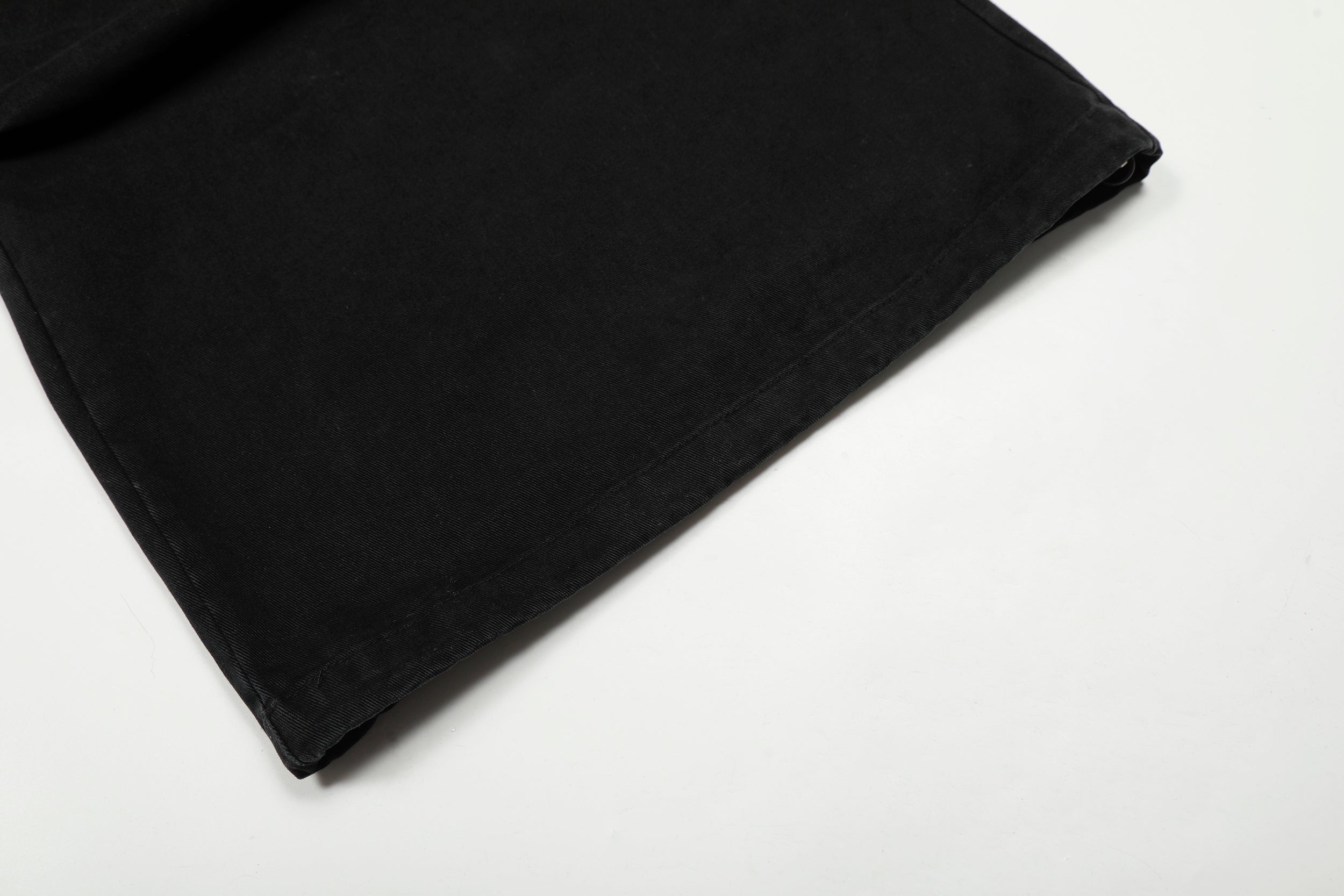 Omirad Typography Cargo Wide-Leg Pants | Black Streetwear