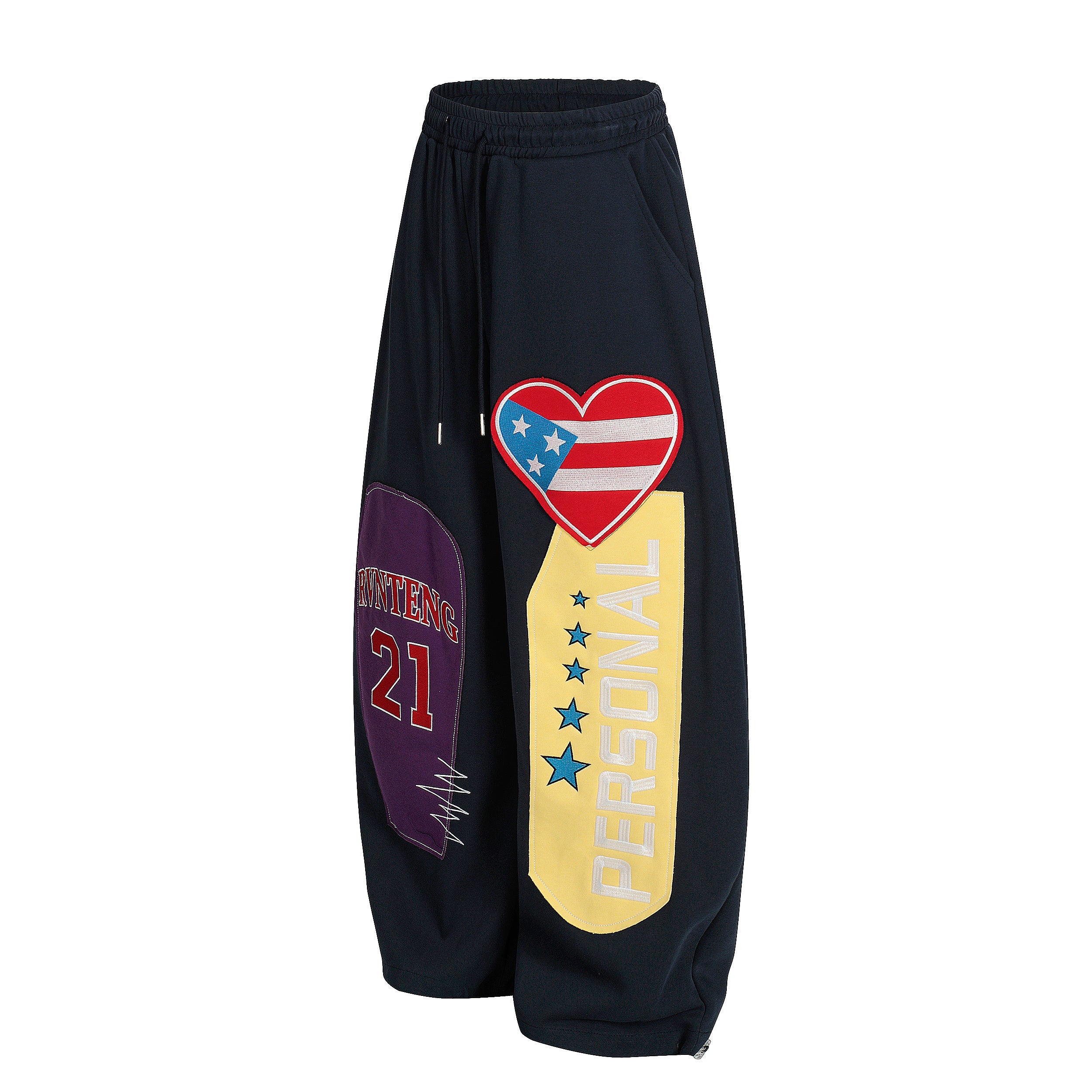 Omirad PERSONAL 21 Patchwork Wide-Leg Sweatpants