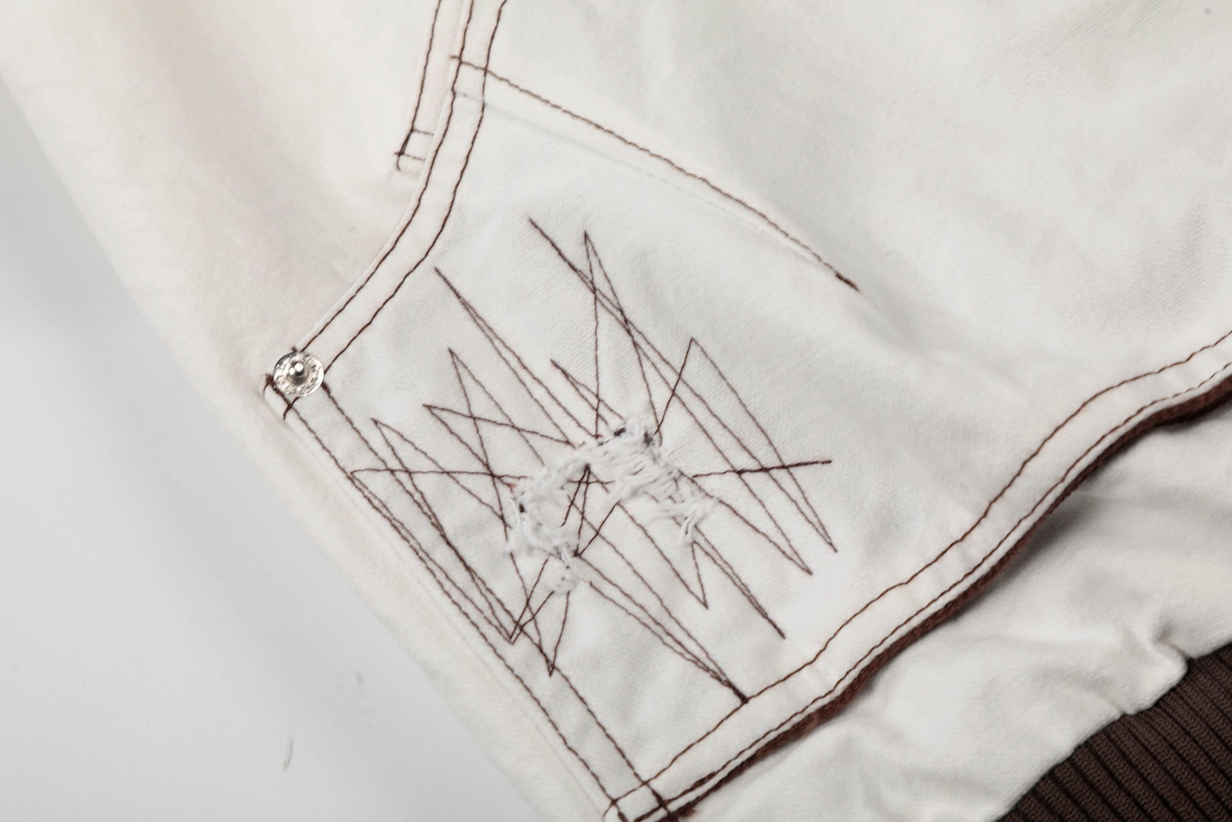 Omirad Sketch Detail Bomber Jacket | Contrast Collar Cotton