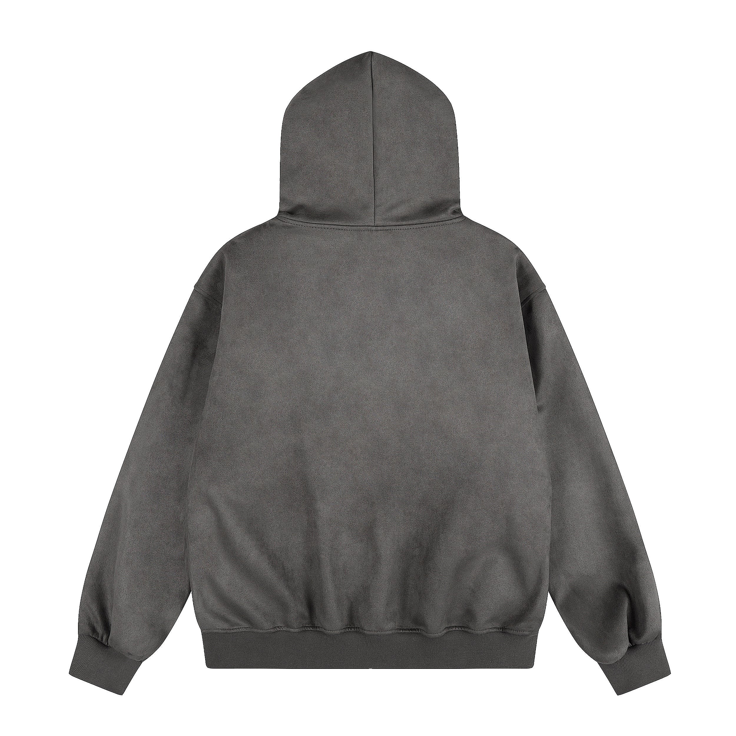 Omirad Graphic Patch Faux-Fur Hooded Zip Jacket
