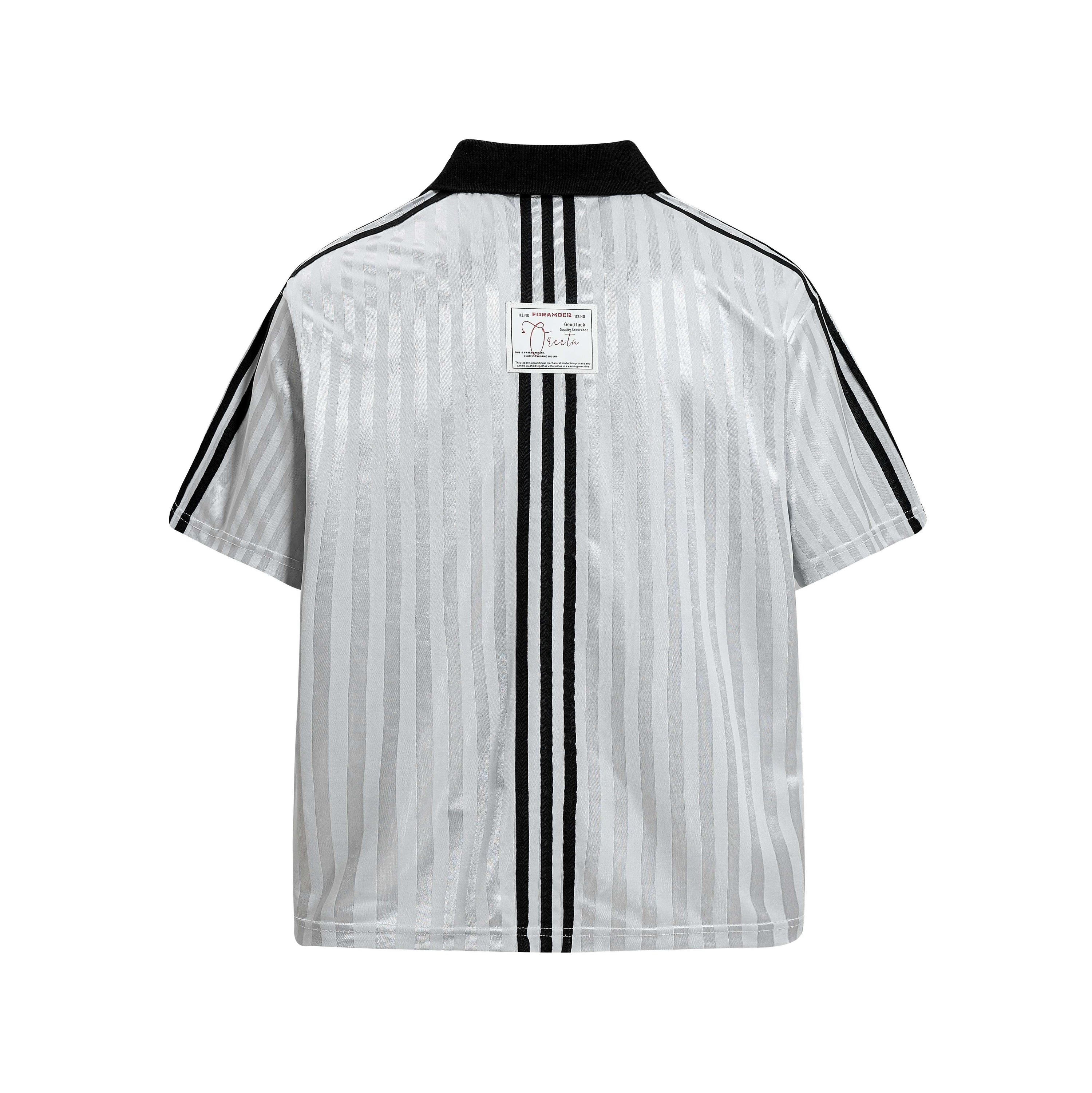 Omirad Script Stripe Football Jersey | Retro Streetwear
