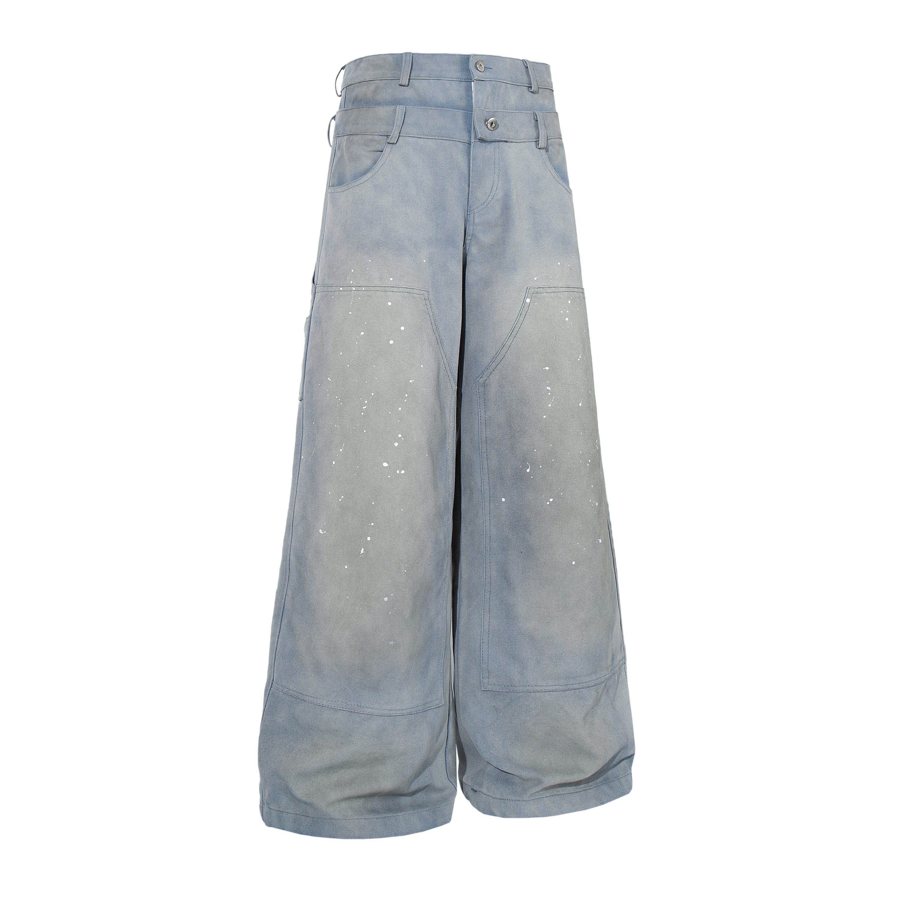 Omirad Vintage Workwear Wide-Leg Pants | 100% Cotton