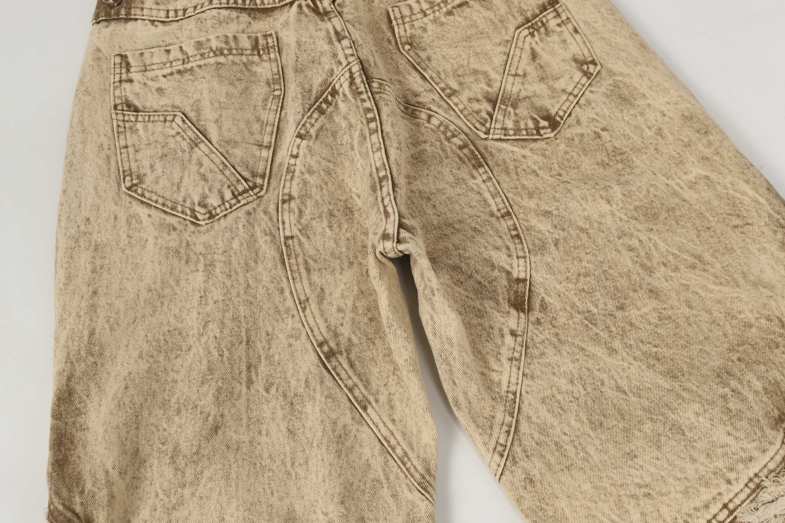 Omirad Vintage Distressed Panel Jeans | Wide Leg Streetwear