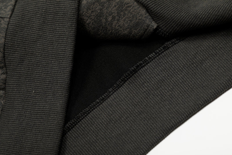 Omirad All-Over Patterned Zip-Up Hoodie | Streetwear