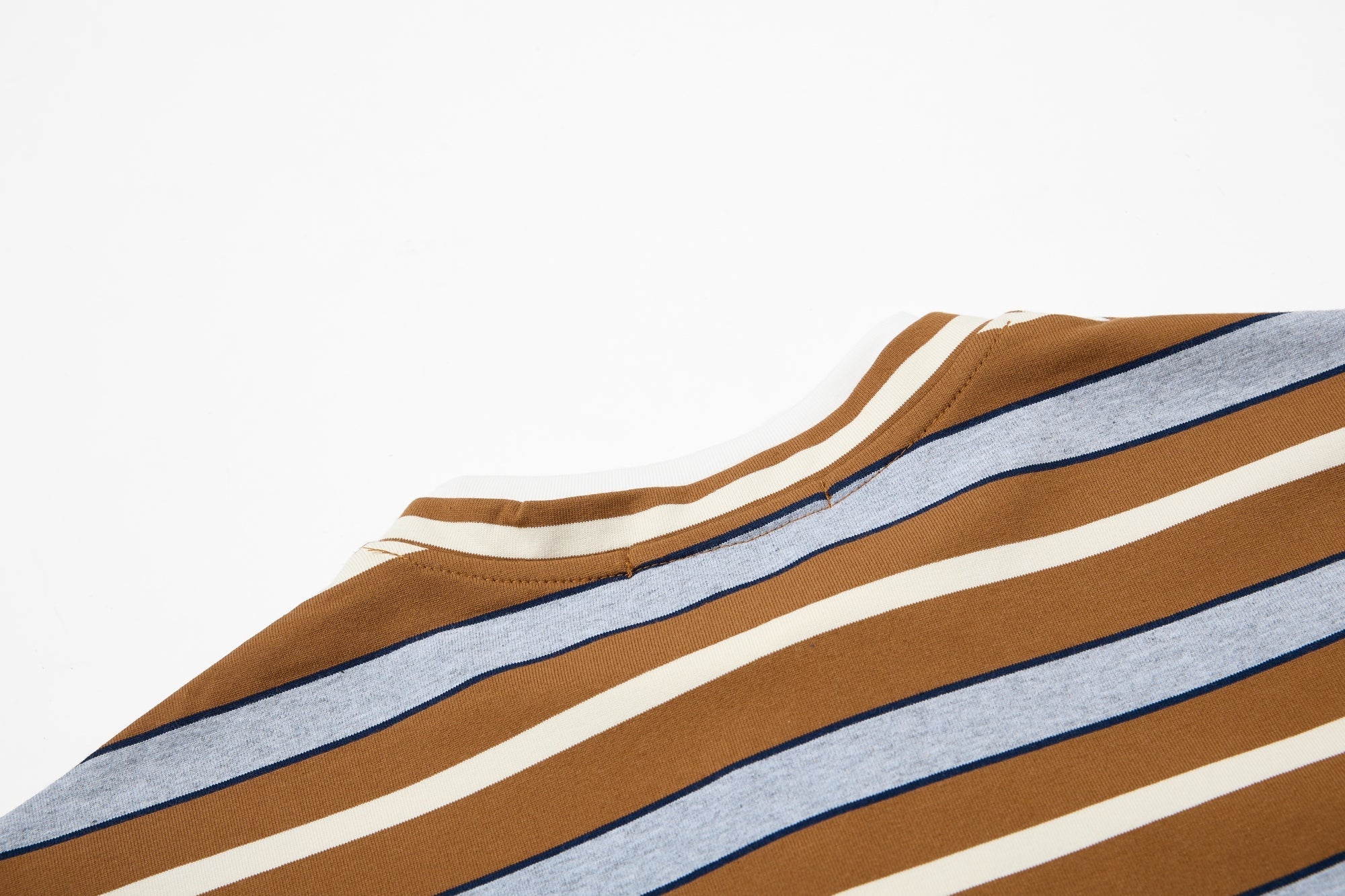 Vintage Striped Varsity Tee | Embroidered Y2K Streetwear