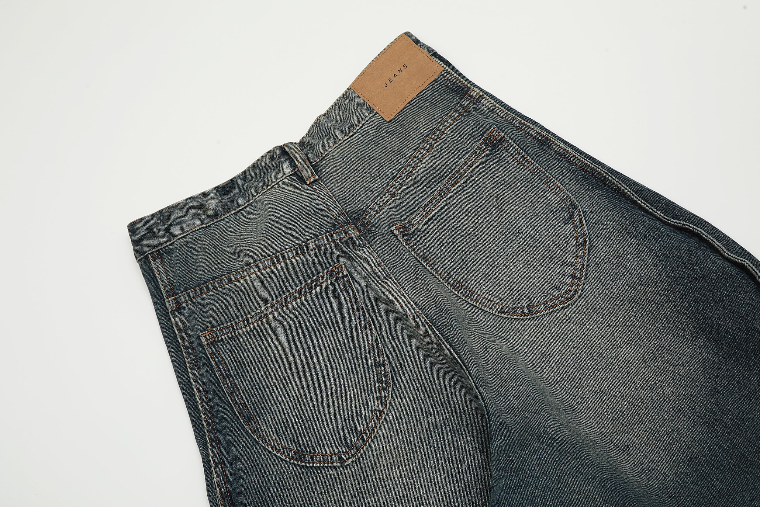 Omirad Classic Fade Wide-Leg Jeans | Vintage Wash Denim